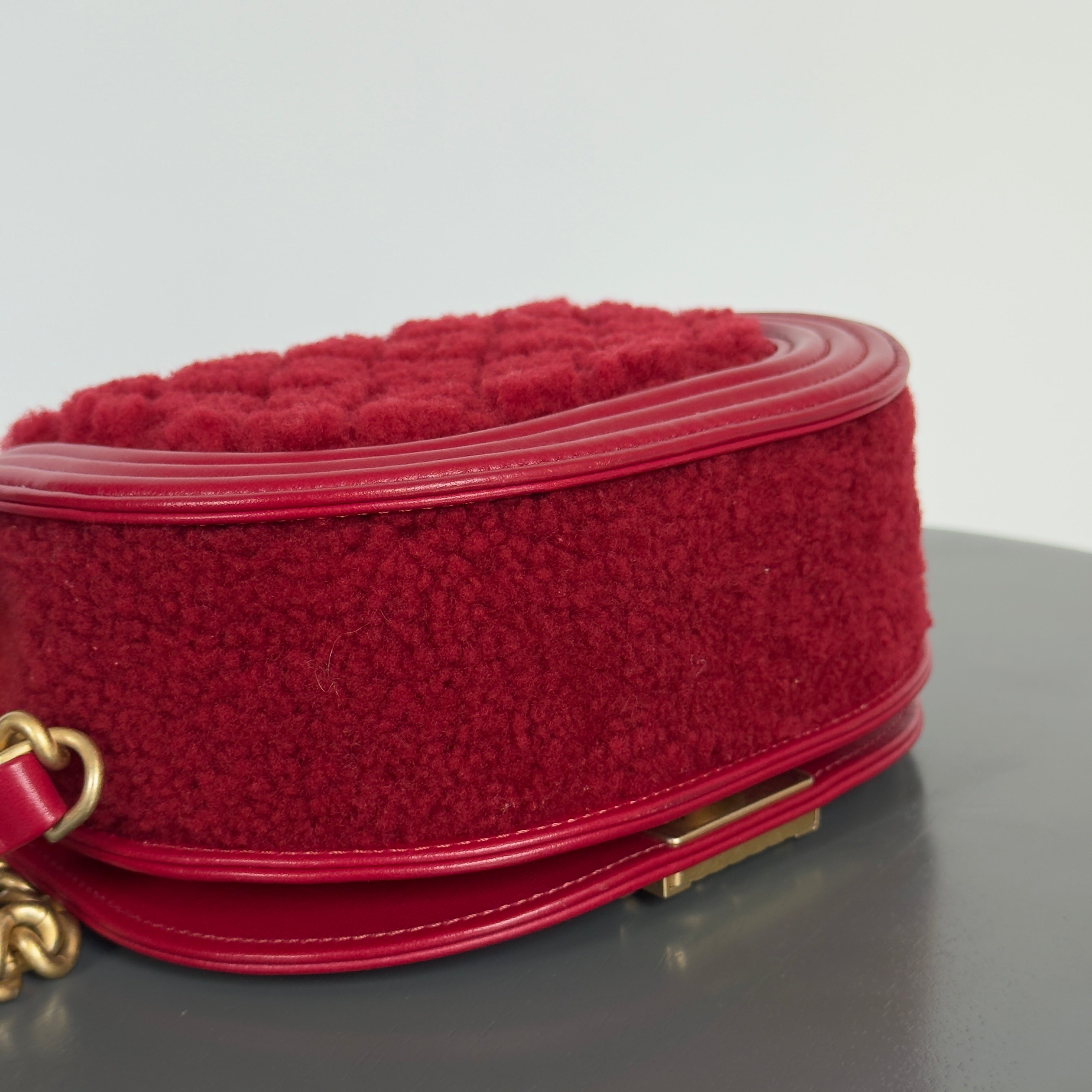 Chanel 2022-2023 Boy Shearling Messenger Bag - Queen May