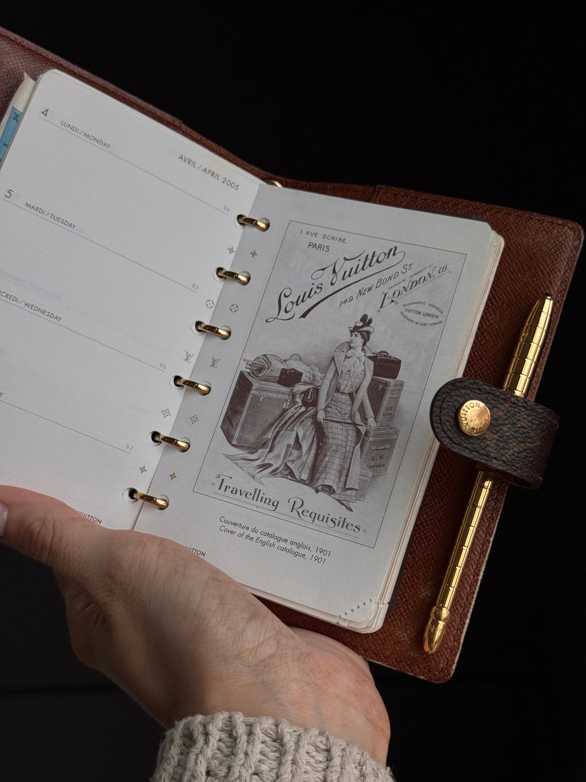 Louis Vuitton Monogram Agenda with Pen - Queen May