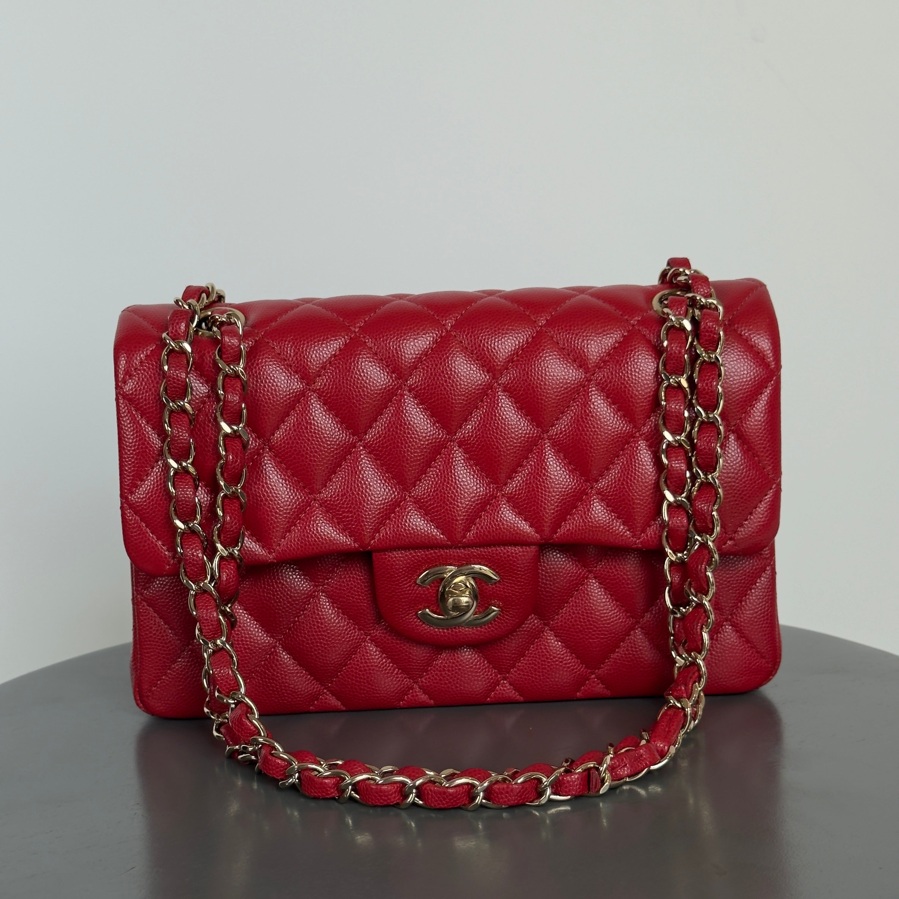 Chanel Caviar Red Small Double Flap - Queen May