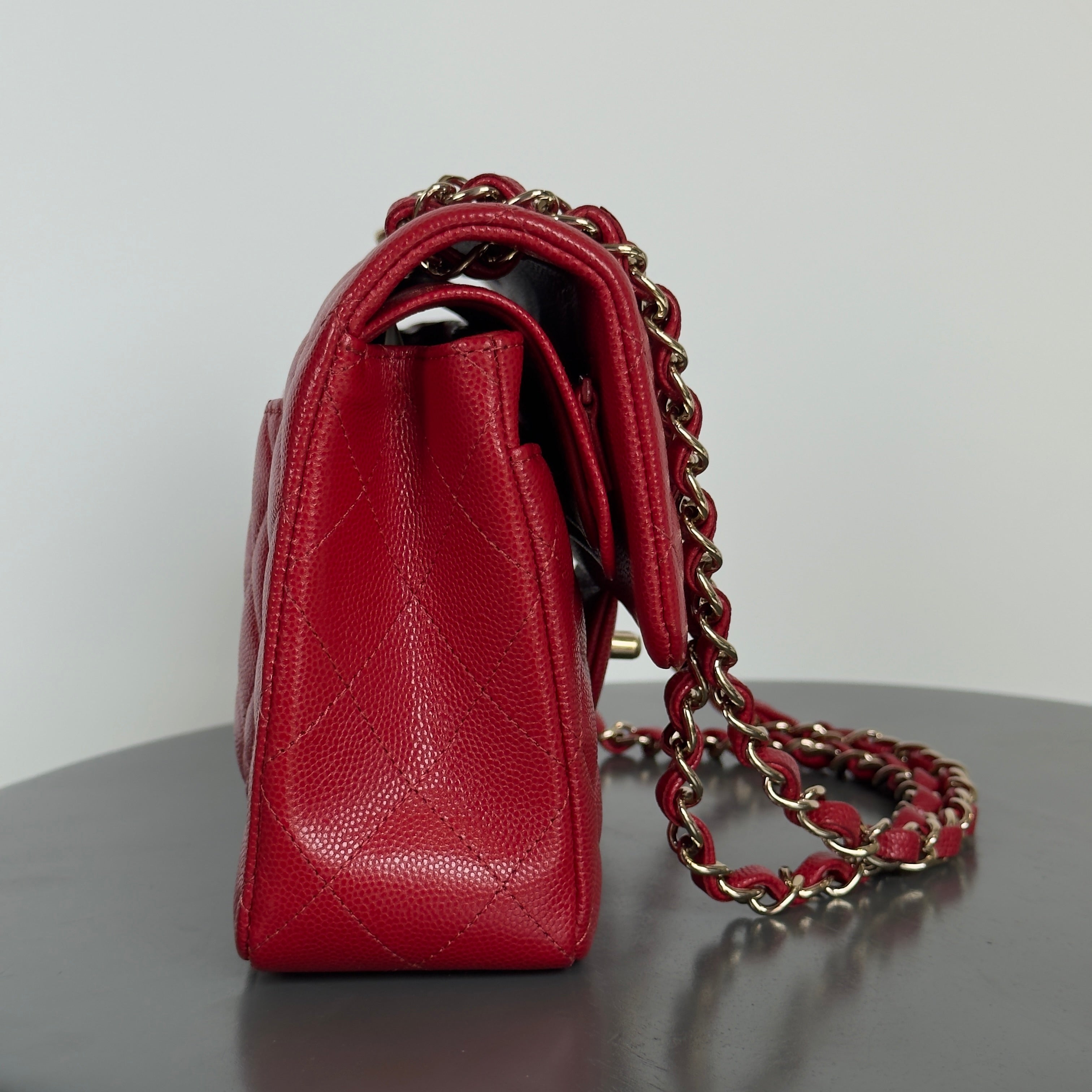 Chanel Caviar Red Small Double Flap - Queen May