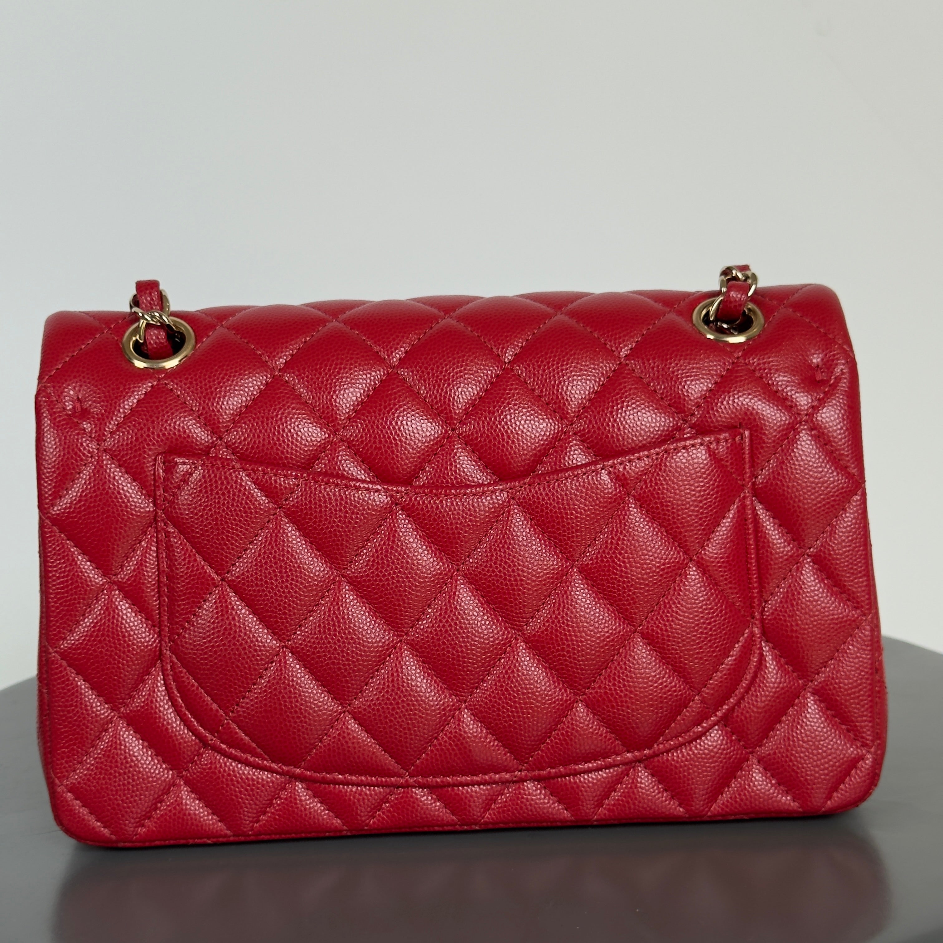 Chanel Caviar Red Small Double Flap - Queen May