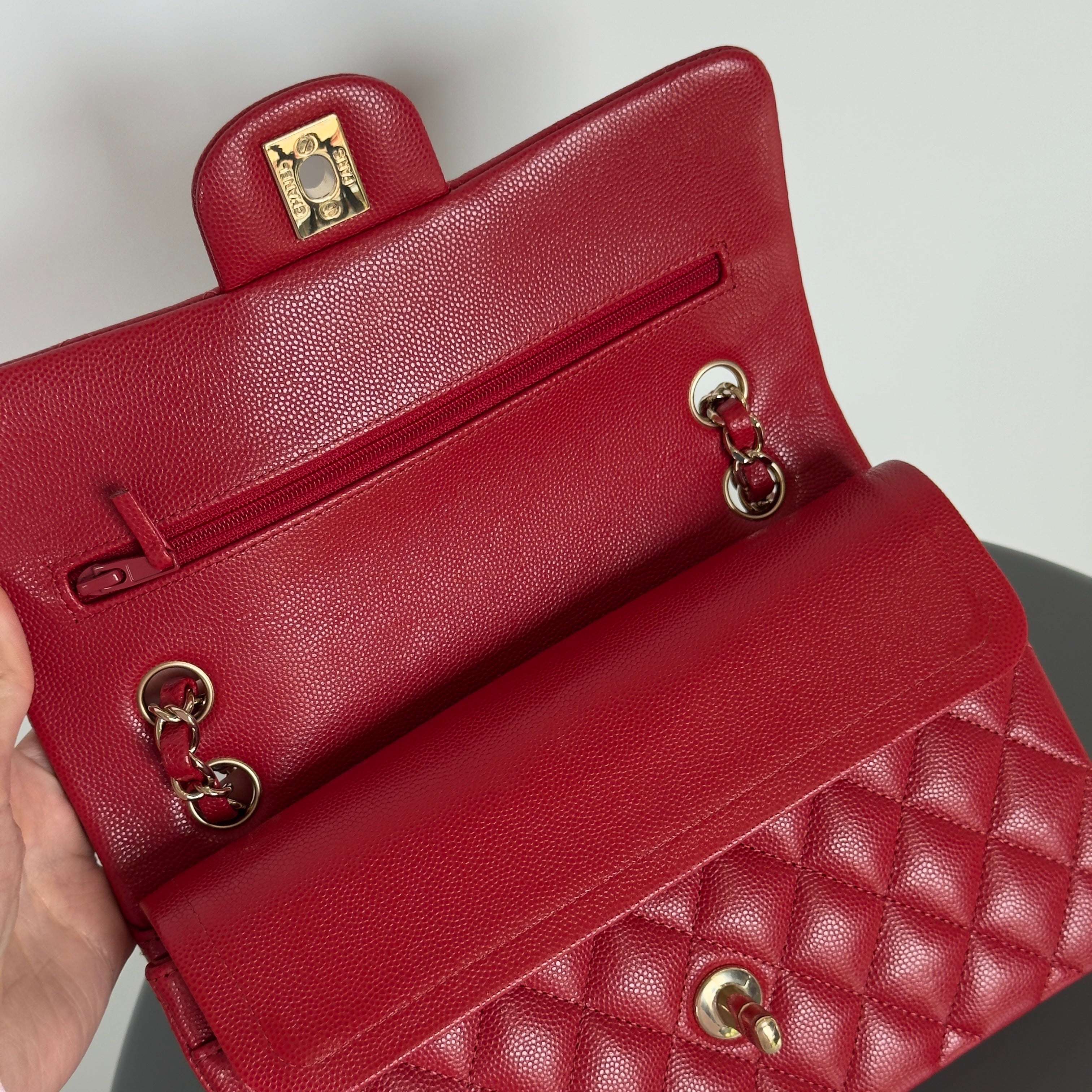 Chanel Caviar Red Small Double Flap - Queen May