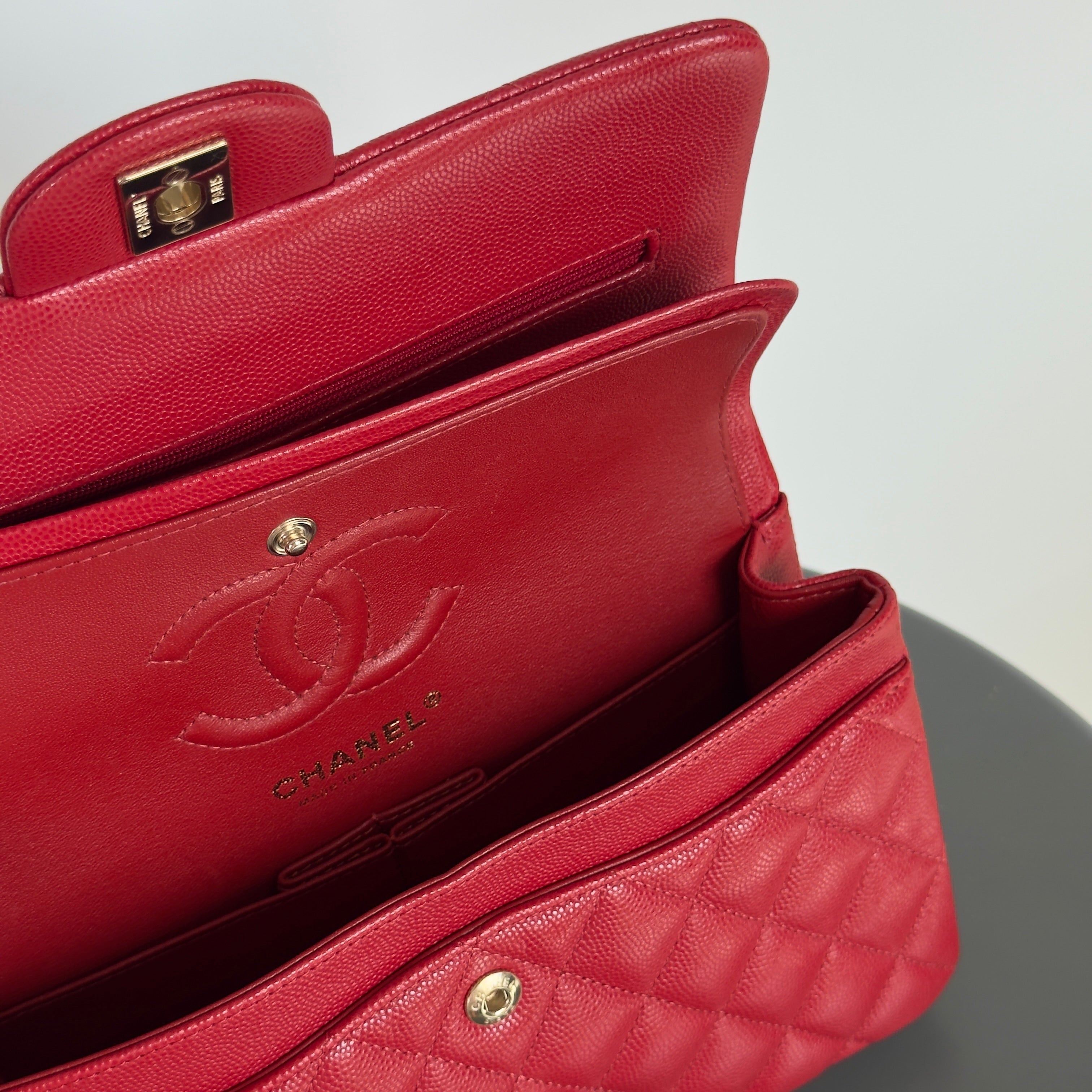 Chanel Caviar Red Small Double Flap - Queen May