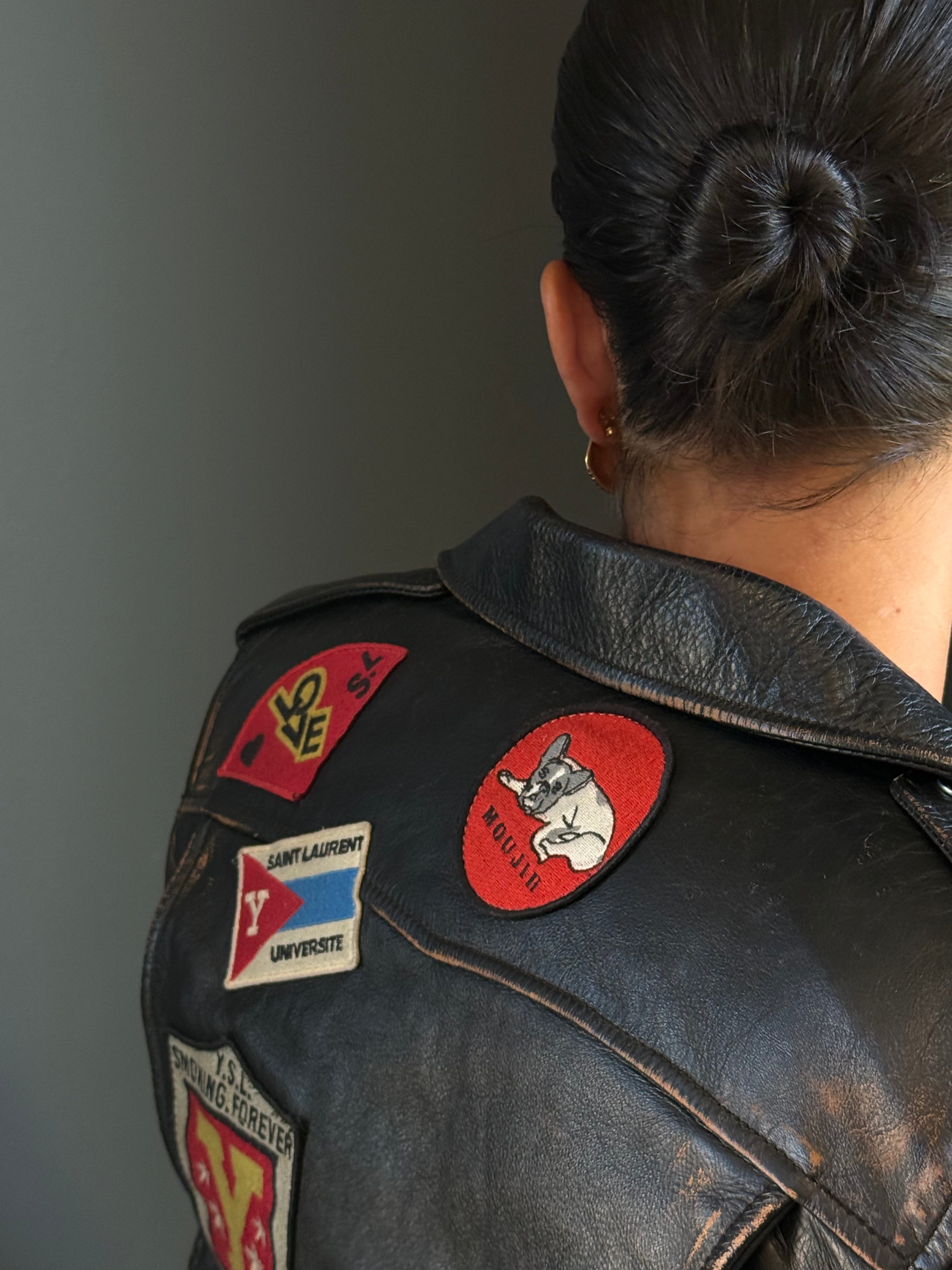 Saint Laurent 2017 Calf Leather Biker Jacket - Queen May