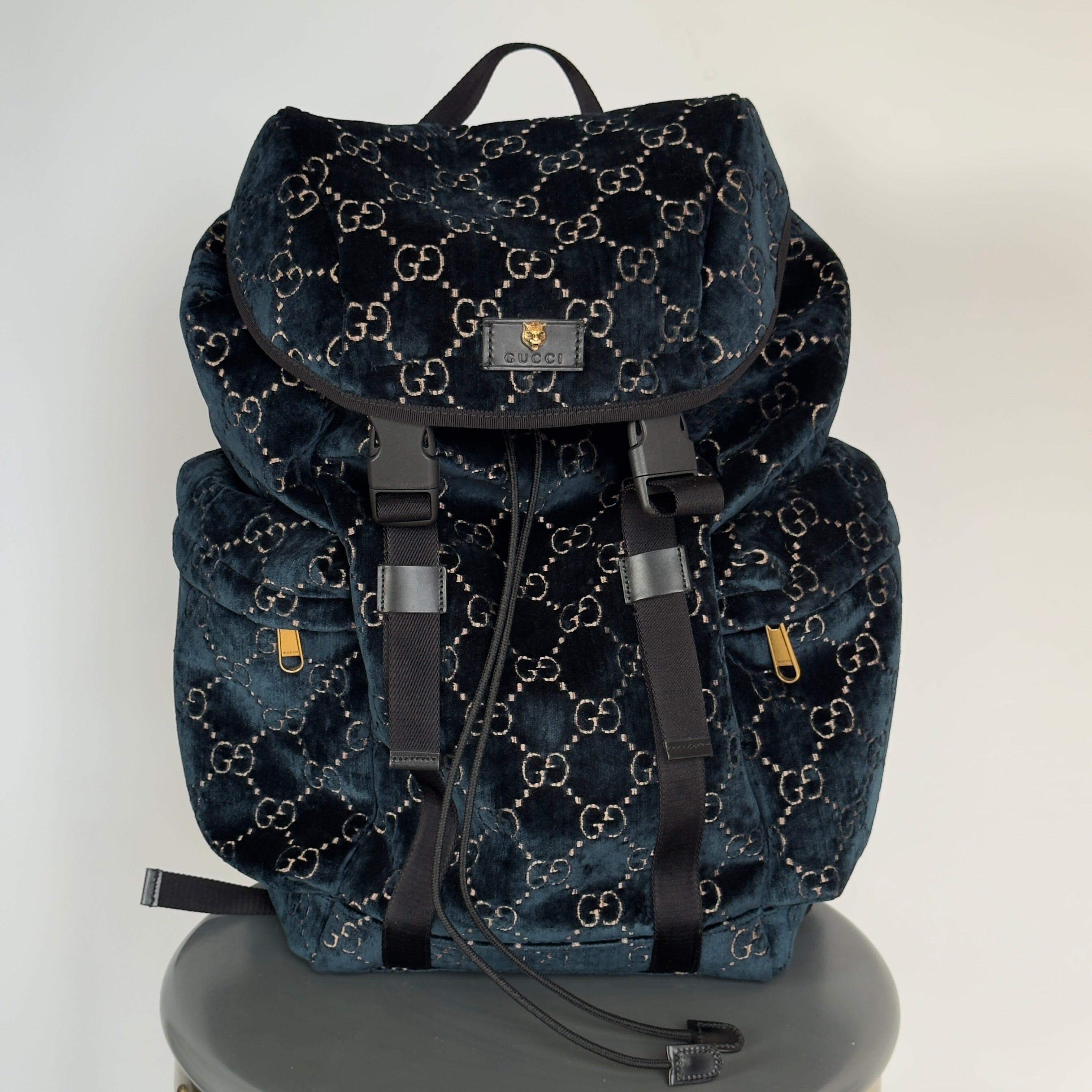 Gucci Ophidia Velvet Backpack