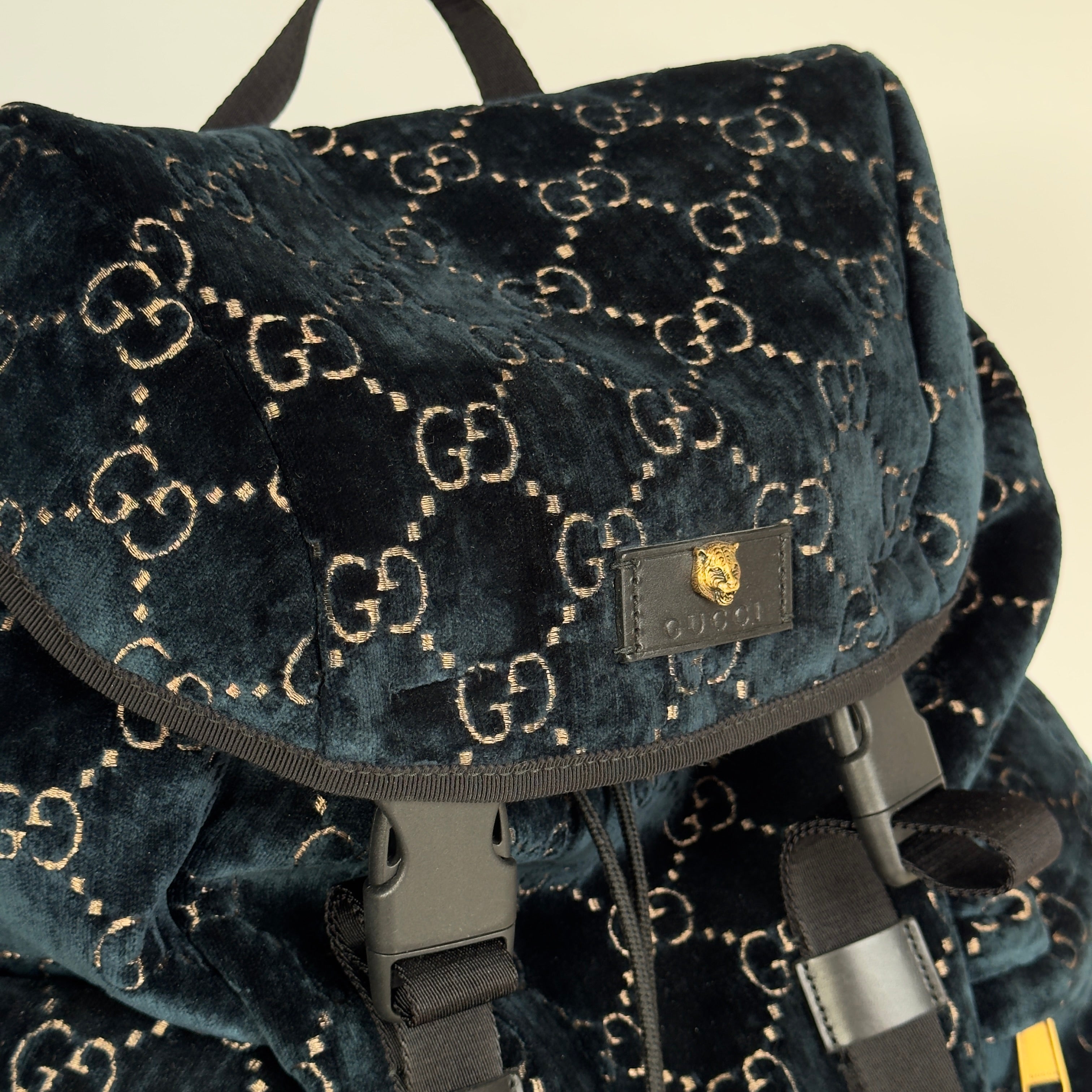 Gucci Ophidia Velvet Backpack