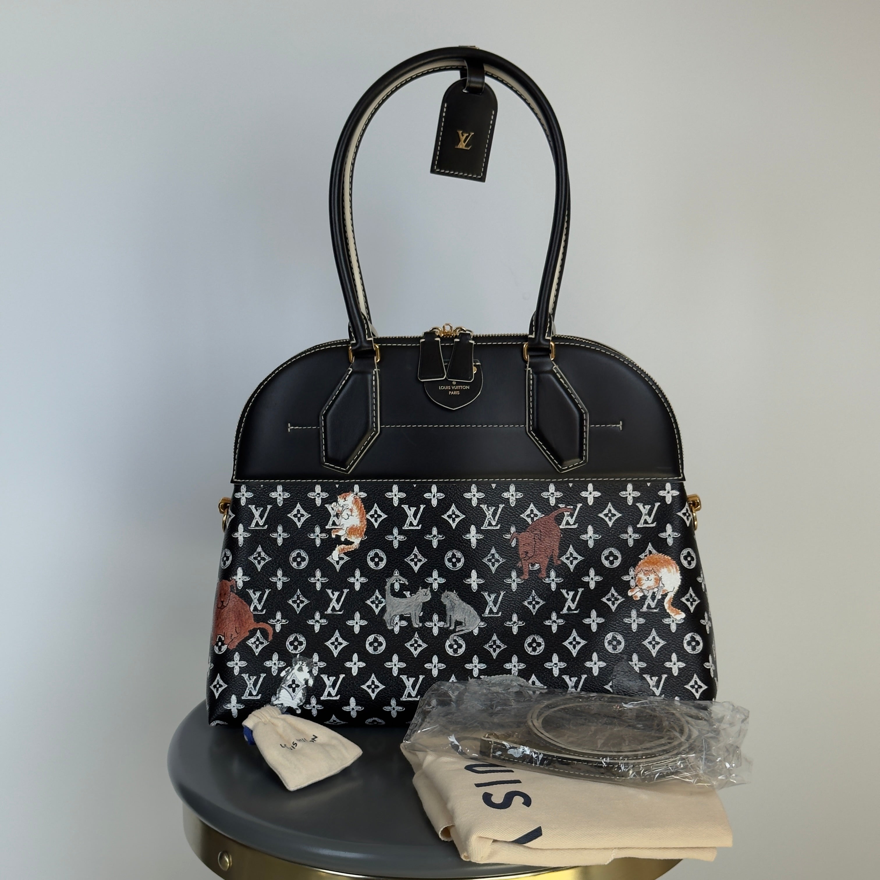 Limited Edition Louis Vuitton Grace Coddington Catogram Alma Souple Bag - Queen May