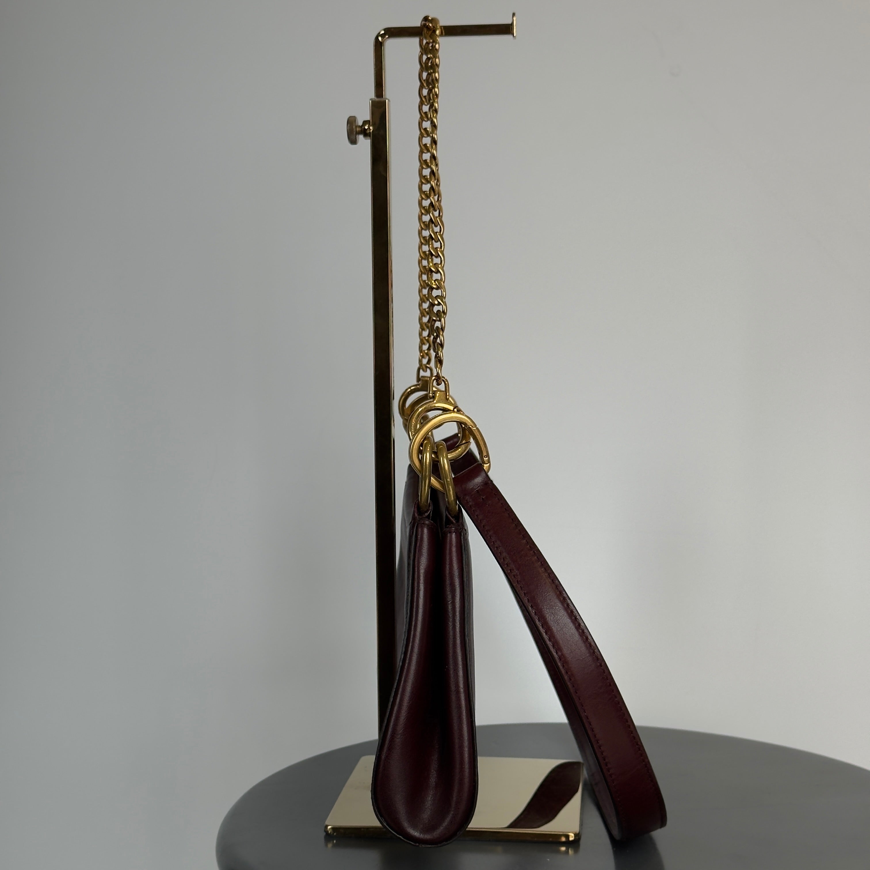 Ultra Rare Prada Fall 2025 Slouchy Burgundy Half Moon Shoulder Bag - Queen May