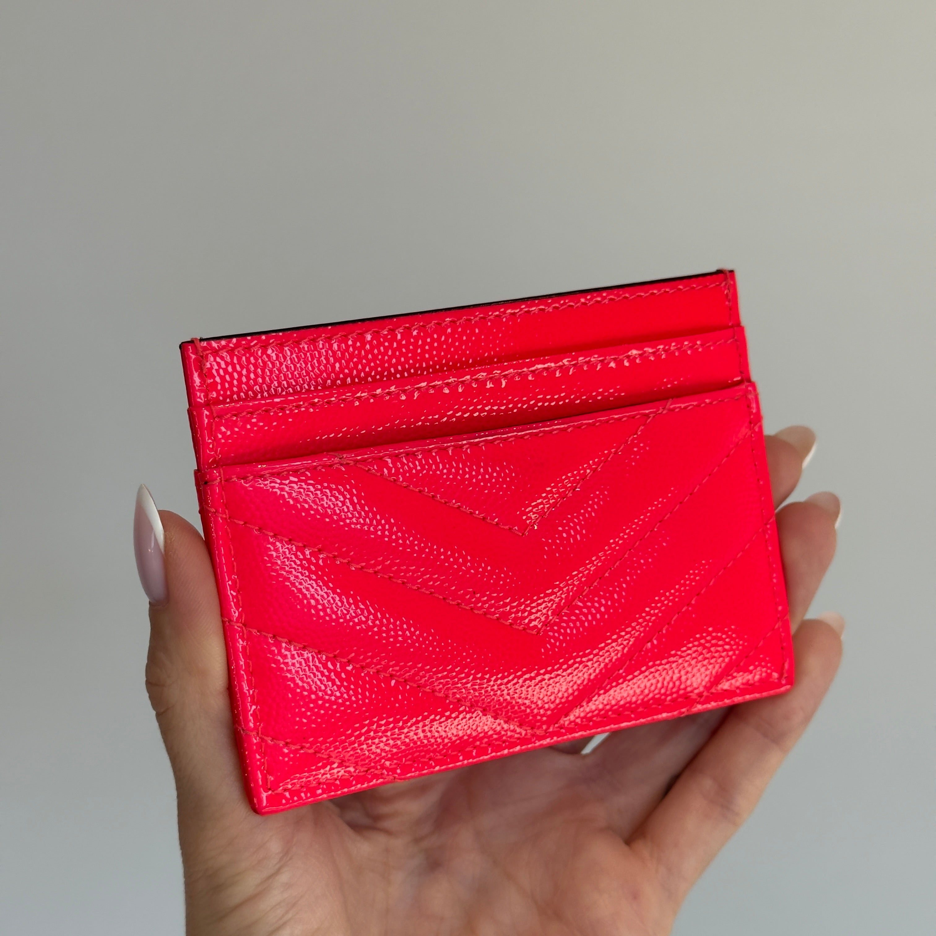 Saint Laurent Hot Pink Cardholder - Queen May