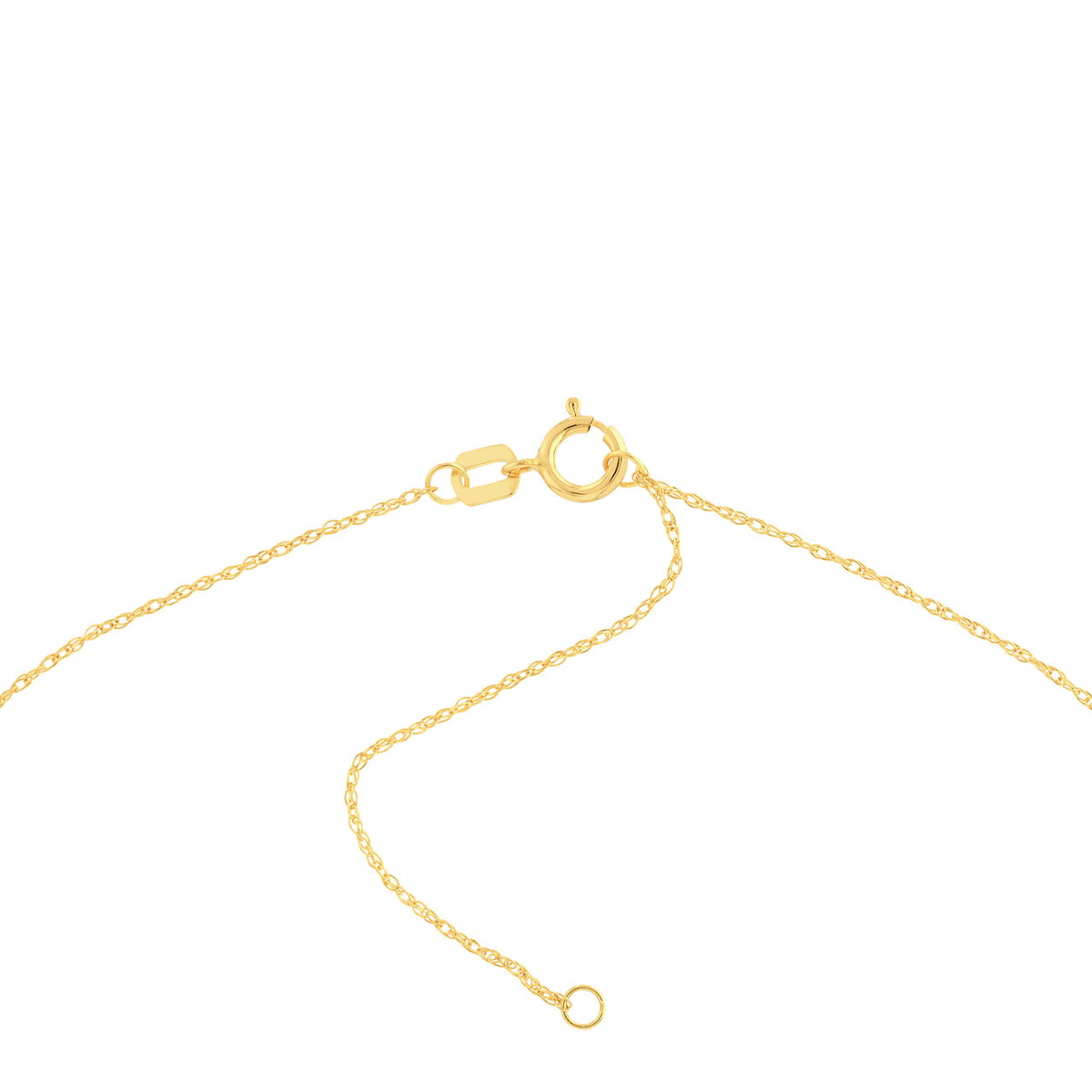 14K Yellow Gold Paw Print Pendant Necklace - Queen May