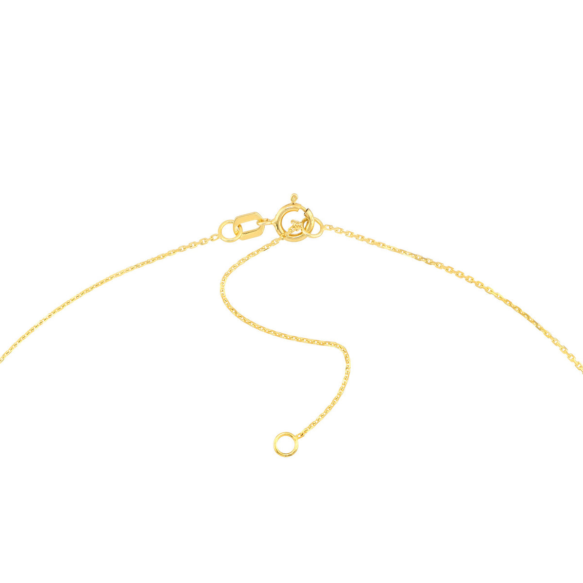 14K Yellow Gold Interlocking Circles Pendant Necklace - Queen May