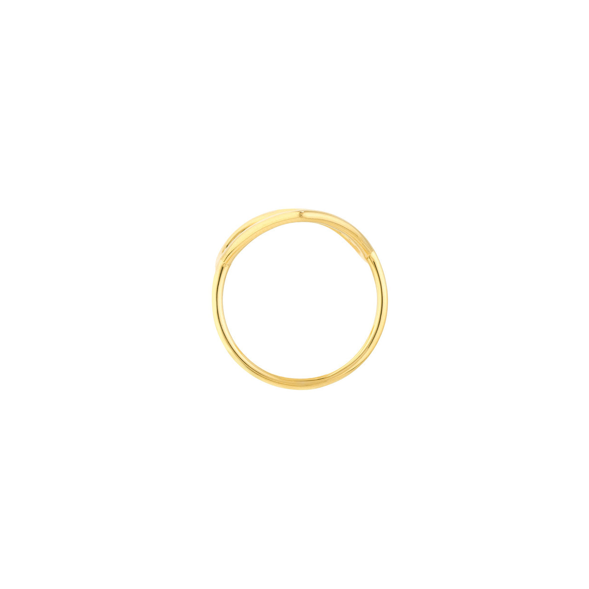 14K Yellow Gold Organic Heart Ring - Queen May