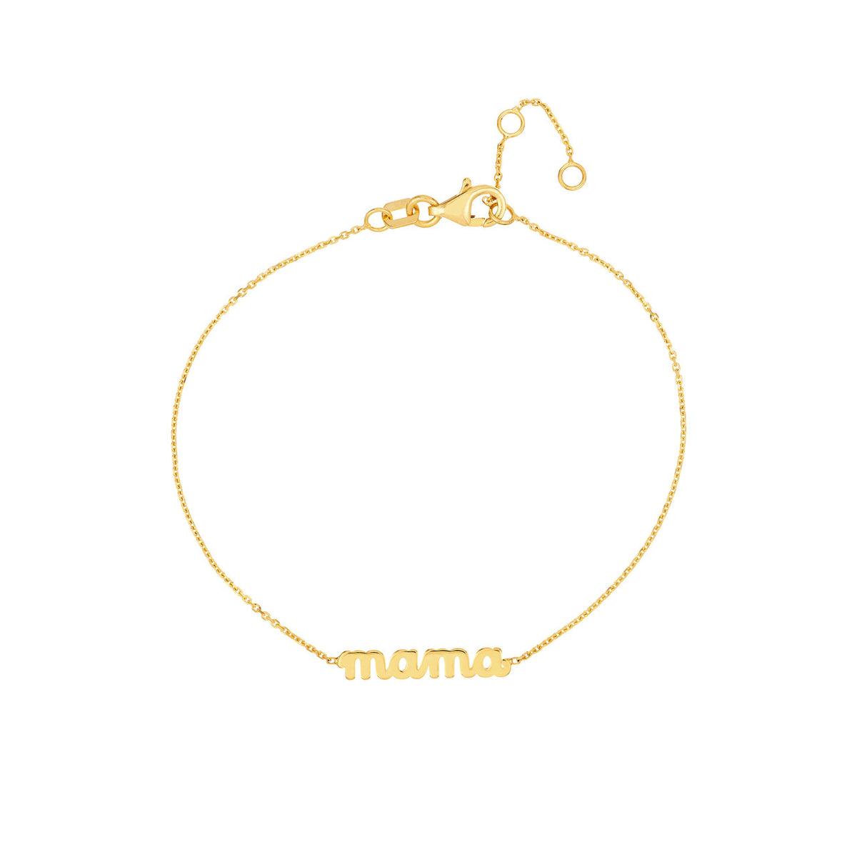 14K Yellow Gold "Mama" Bracelet - Queen May