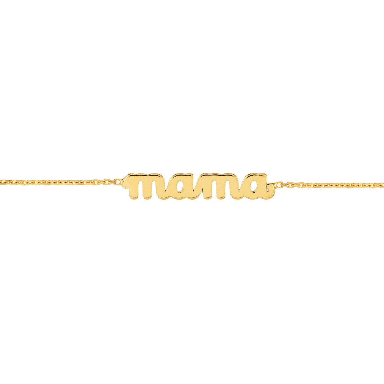 14K Yellow Gold "Mama" Bracelet - Queen May
