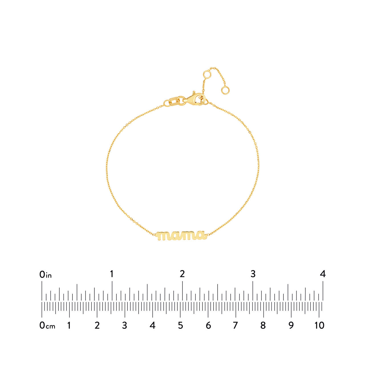 14K Yellow Gold "Mama" Bracelet - Queen May