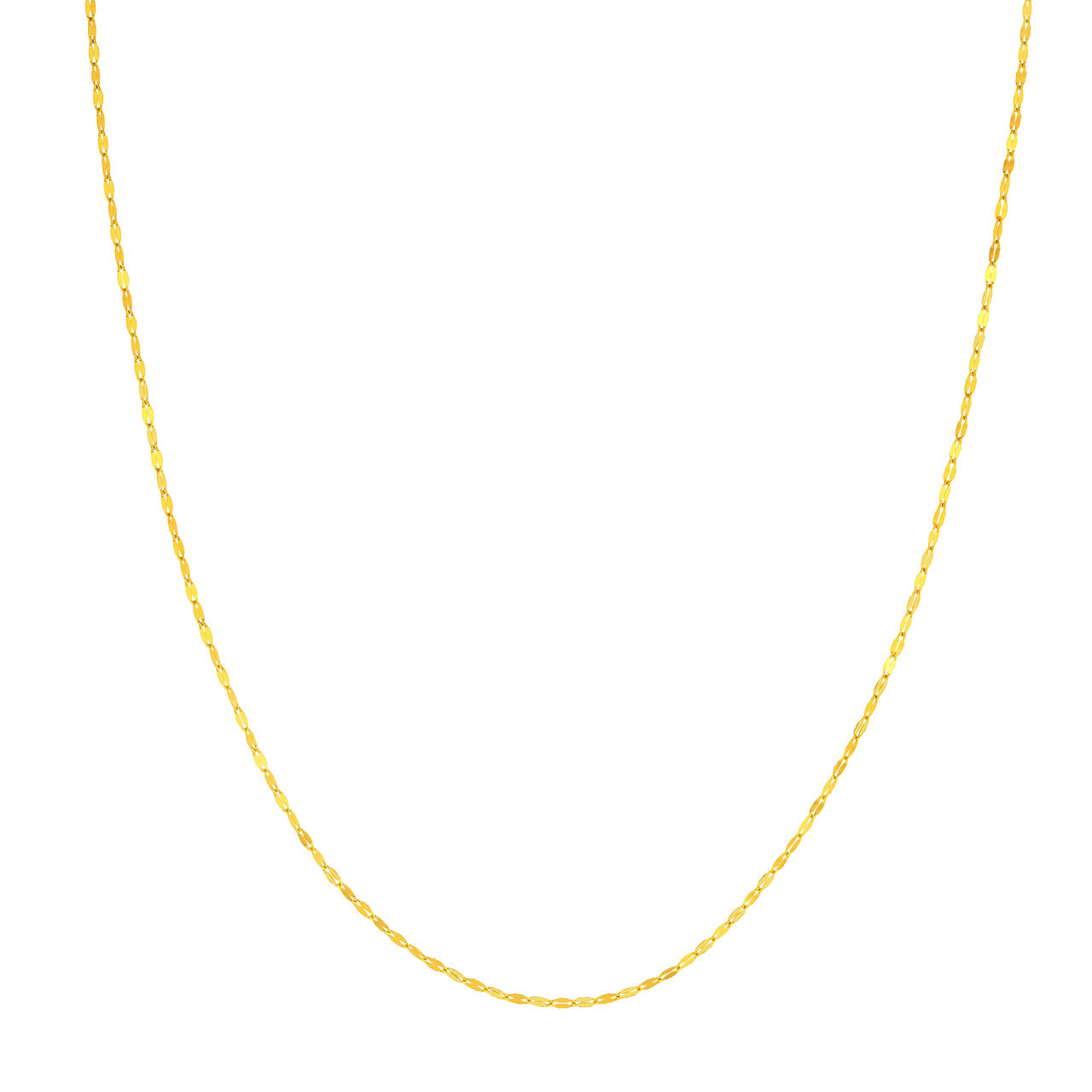 14K Yellow Gold 1.45mm Long Anchor Chain - Queen May
