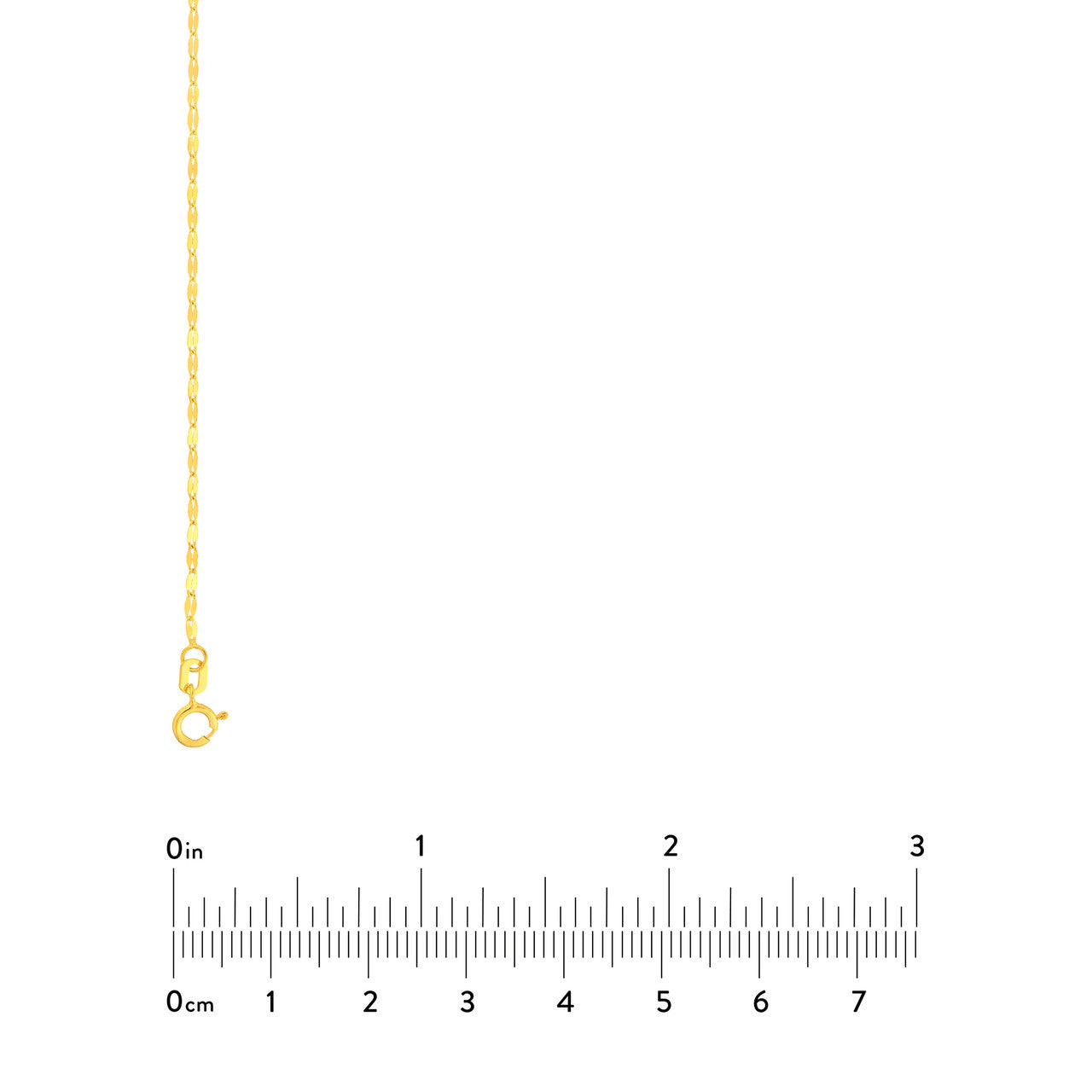 14K Yellow Gold 1.45mm Long Anchor Chain - Queen May