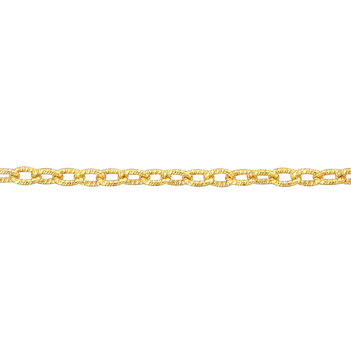 14K Yellow Gold Forzantina Chain Anklet - Queen May