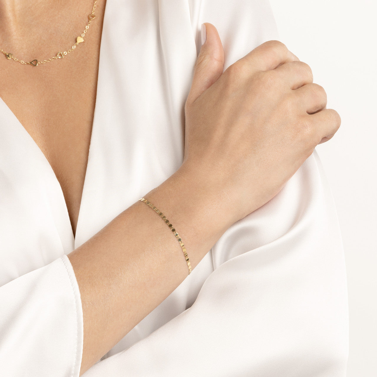 14K Gold Valentina Chain Bracelet - Queen May