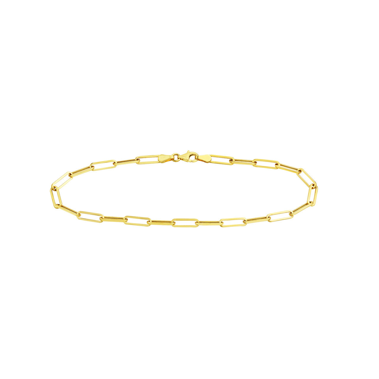 14K Gold Paperclip Bracelet - Queen May