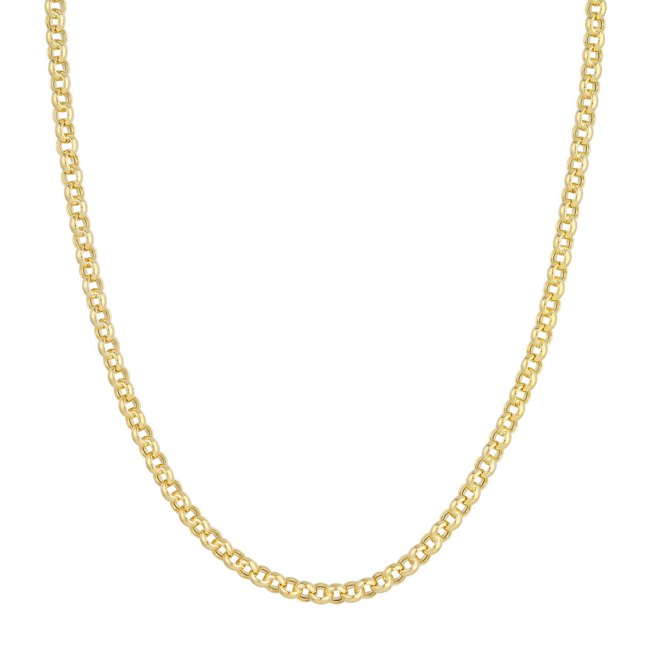 14K Yellow Gold 5.2mm Rolo Chain Necklace - Queen May