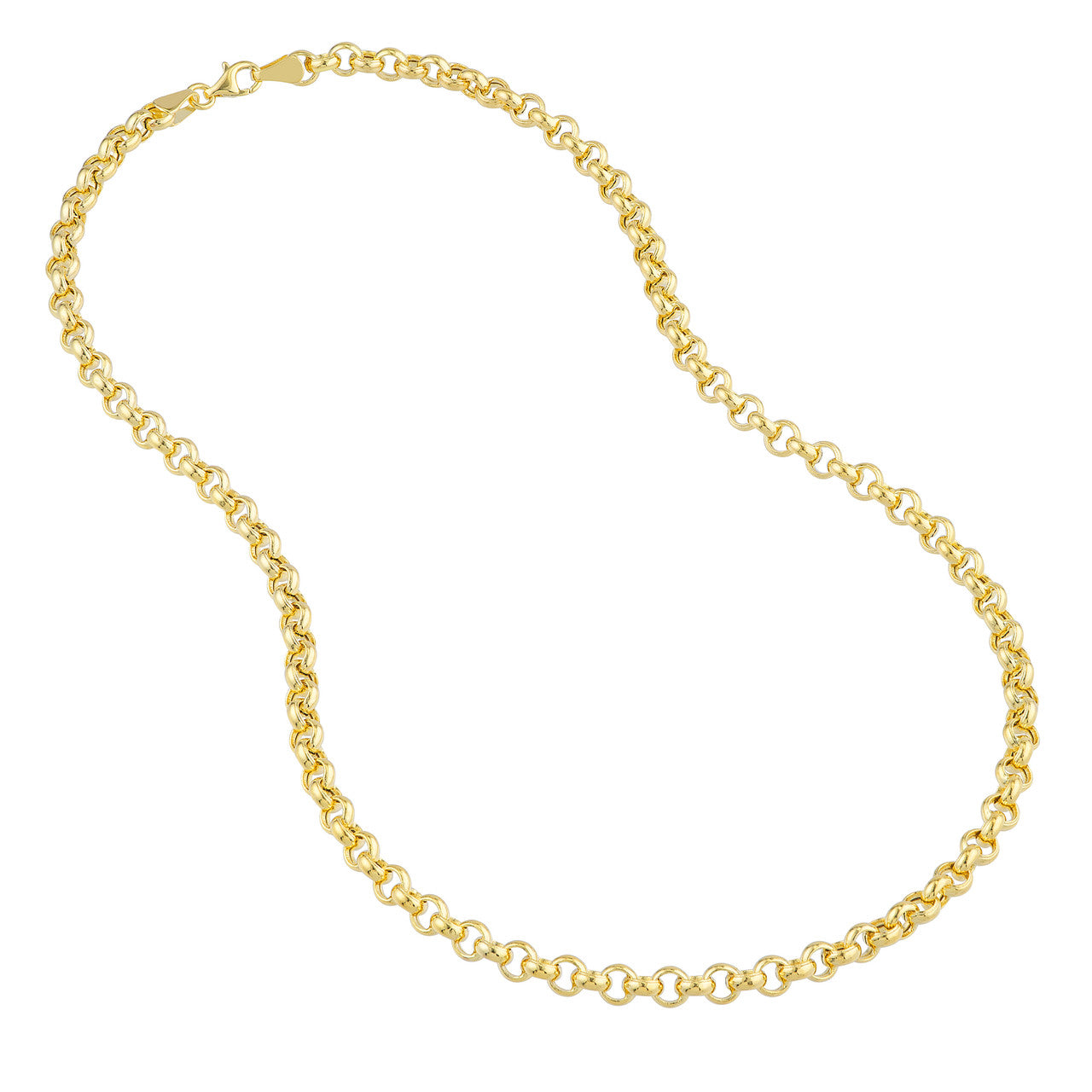 14K Yellow Gold 5.2mm Rolo Chain Necklace - Queen May