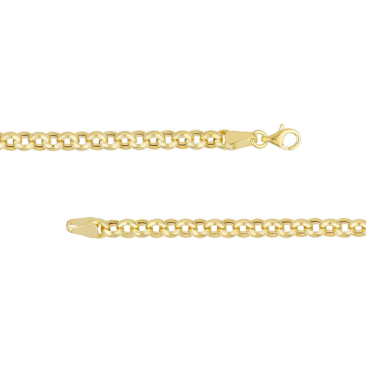 14K Yellow Gold 5.2mm Rolo Chain Necklace - Queen May