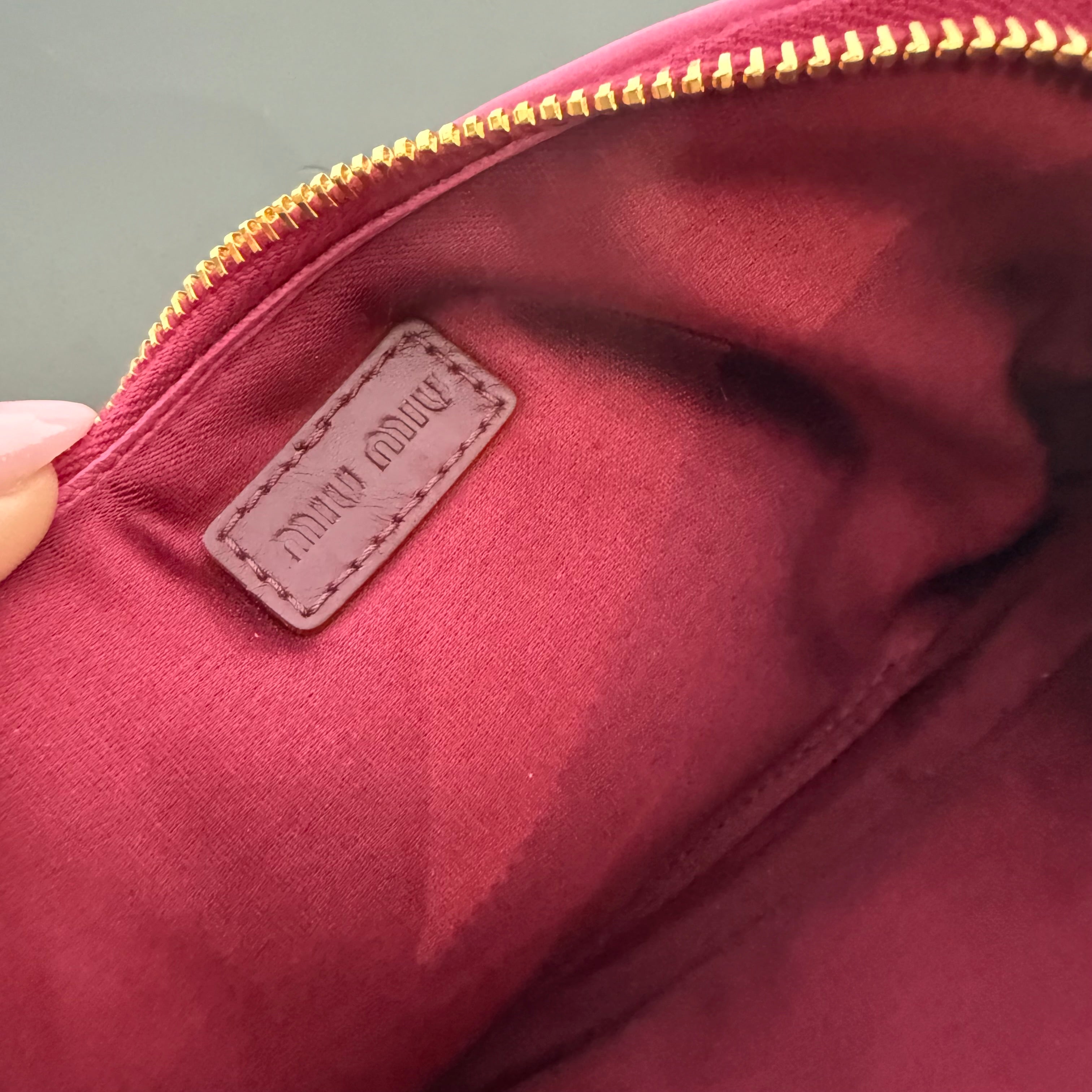 Miu Miu Leather Matelasse Double Zip - Queen May