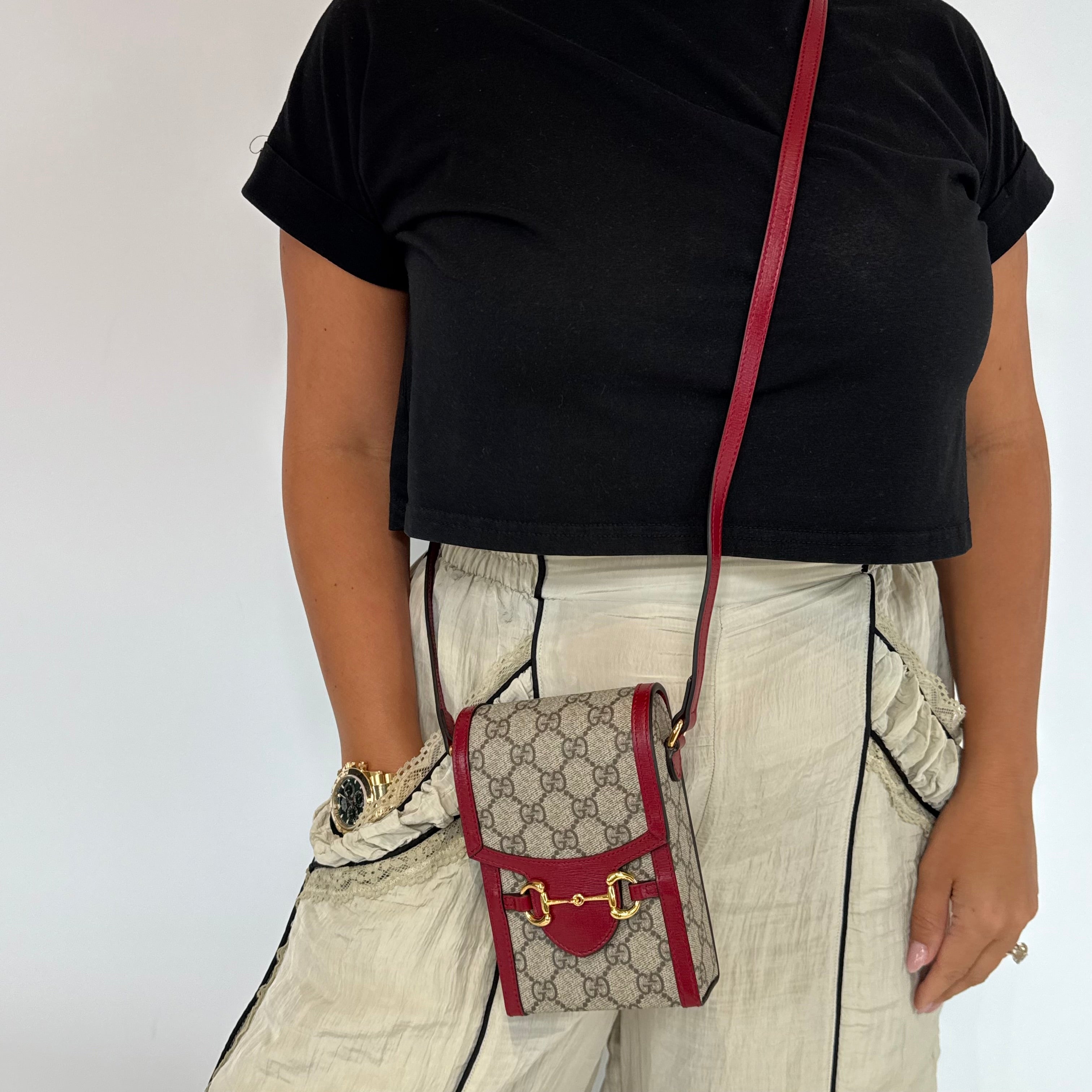 Gucci Mini GG Supreme Horsebit 1955 - Queen May