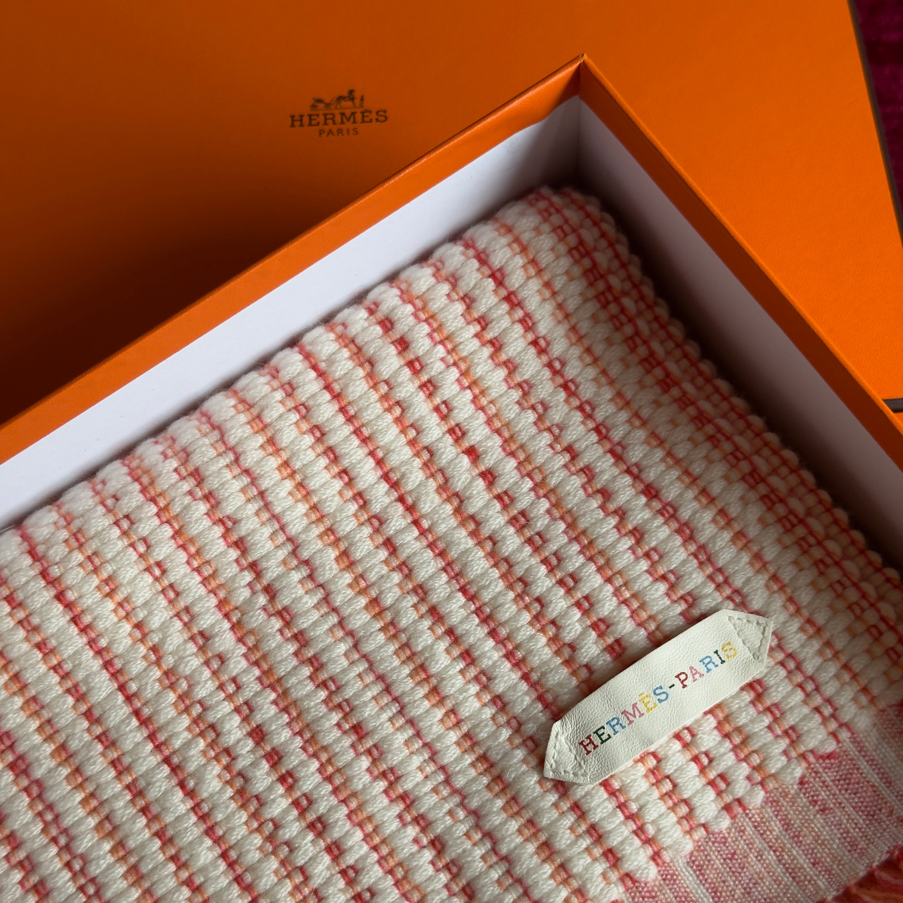Hermes Boutis Muffler Cashmere Scarf - Queen May