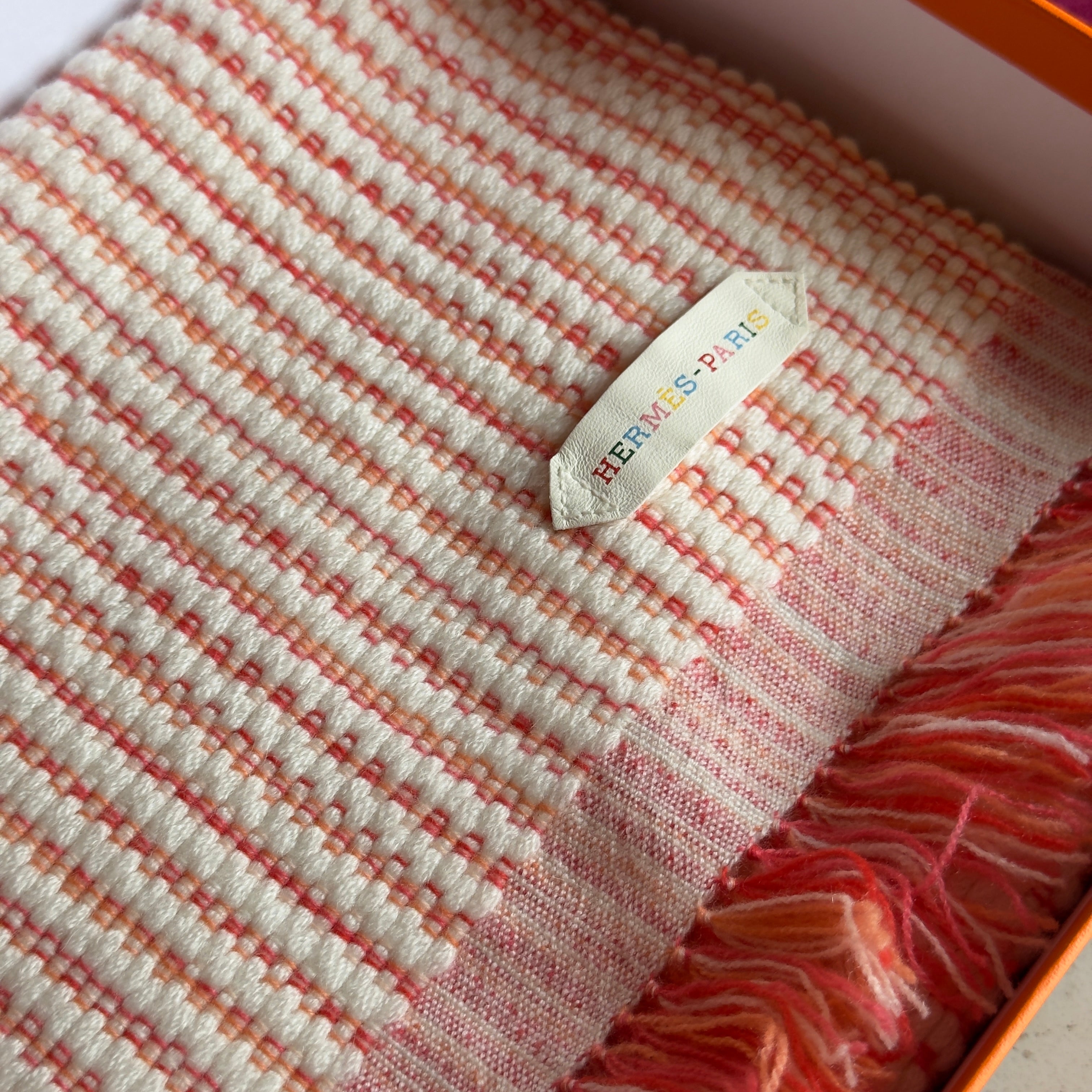 Hermes Boutis Muffler Cashmere Scarf - Queen May