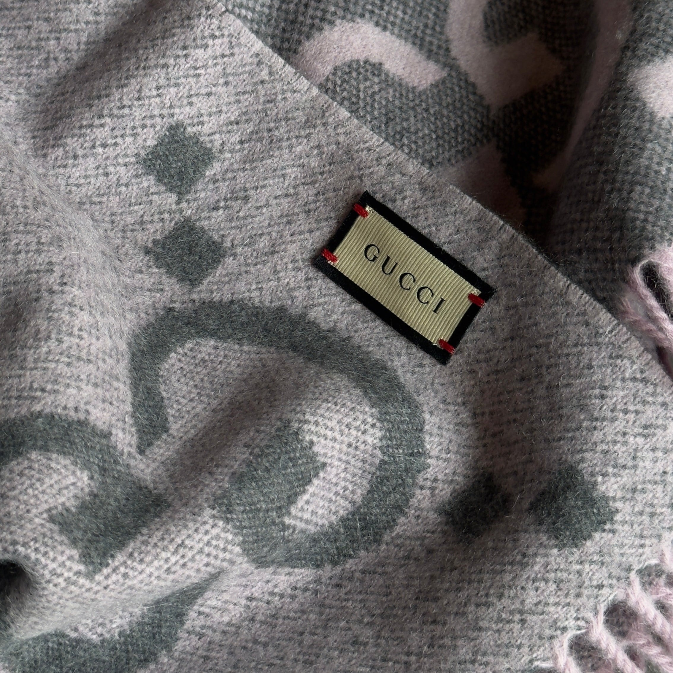 Gucci GG Jacquard Cashmere Scarf - Queen May