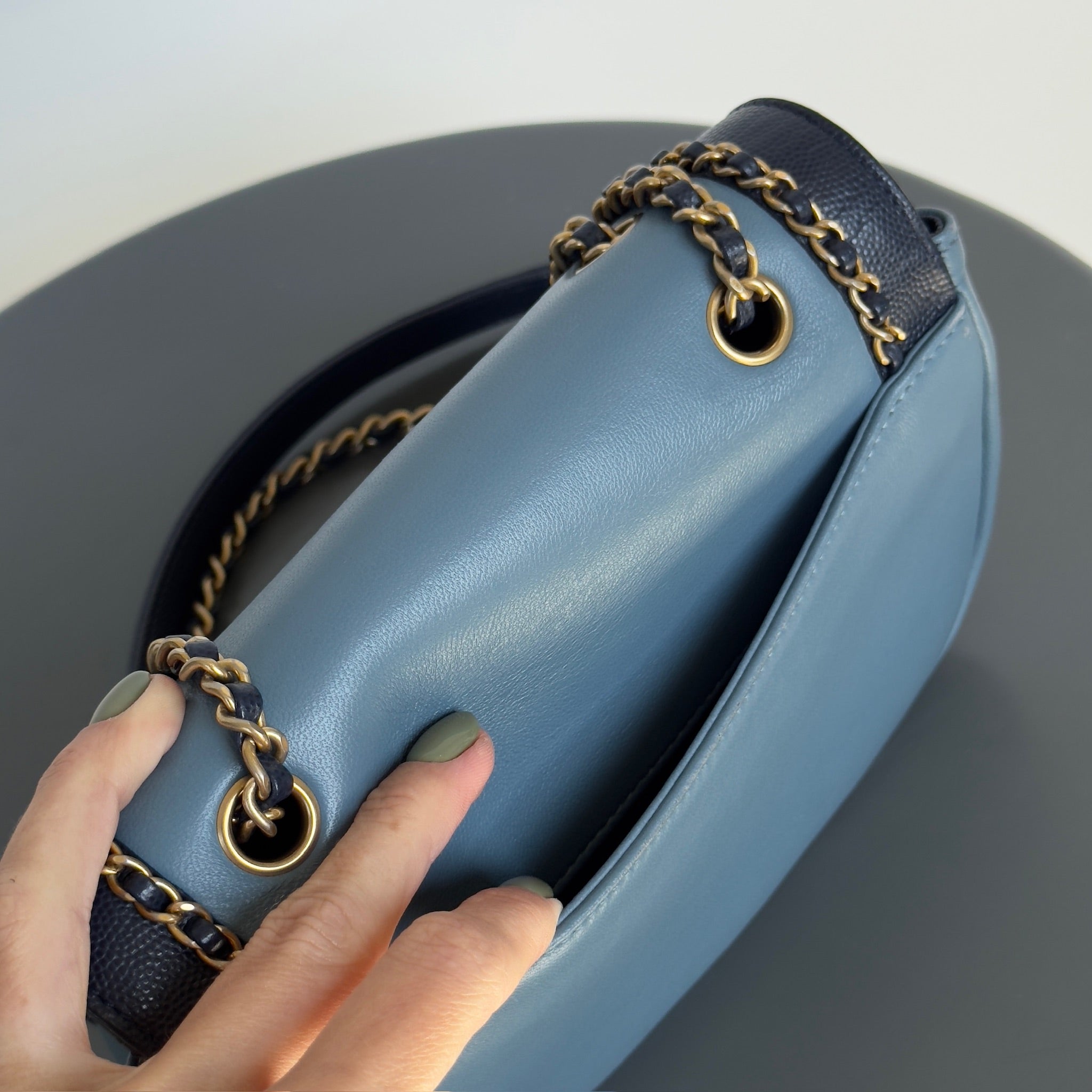 Chanel Chain Around CC Flap Bag Lambskin with Caviar - Queen May