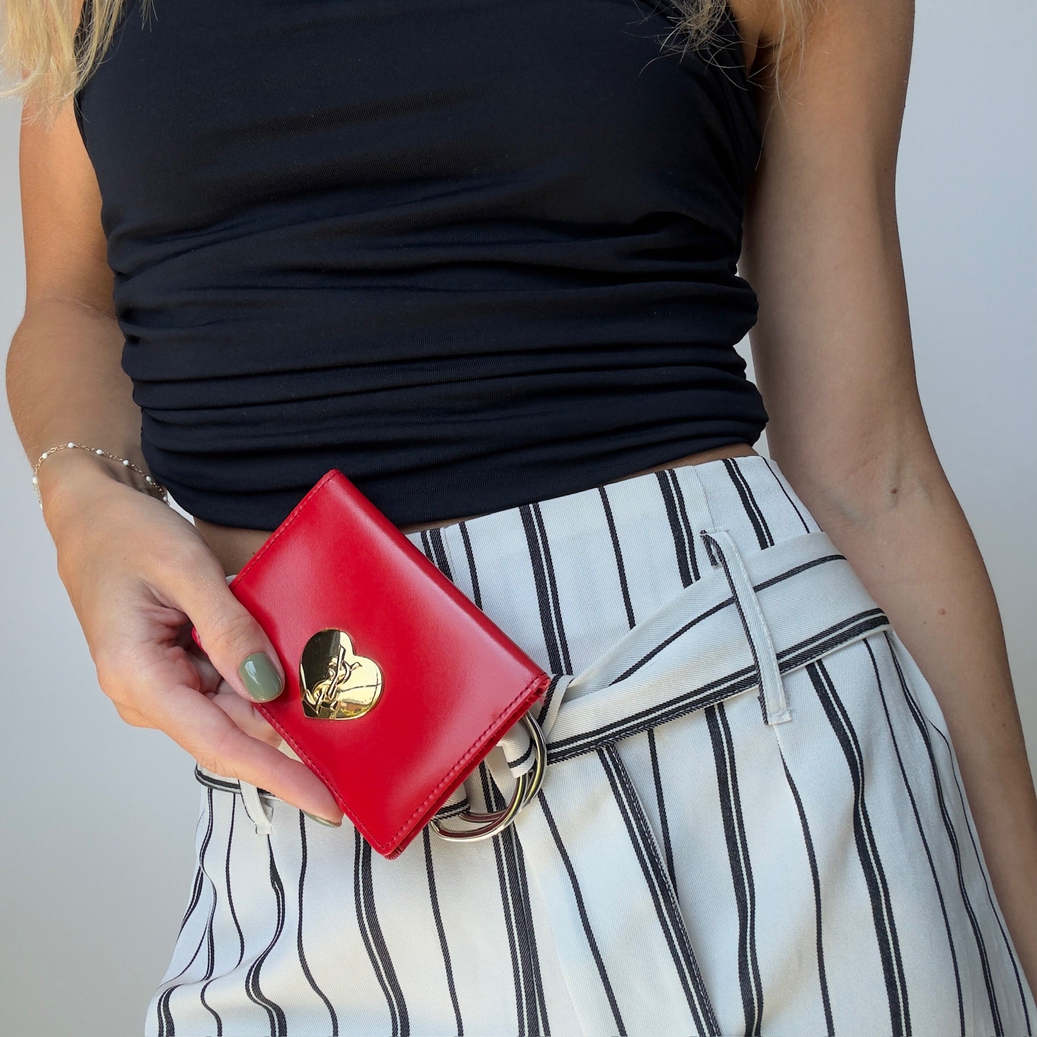 Vintage Yves Saint Laurent Heart Cardholder - Queen May
