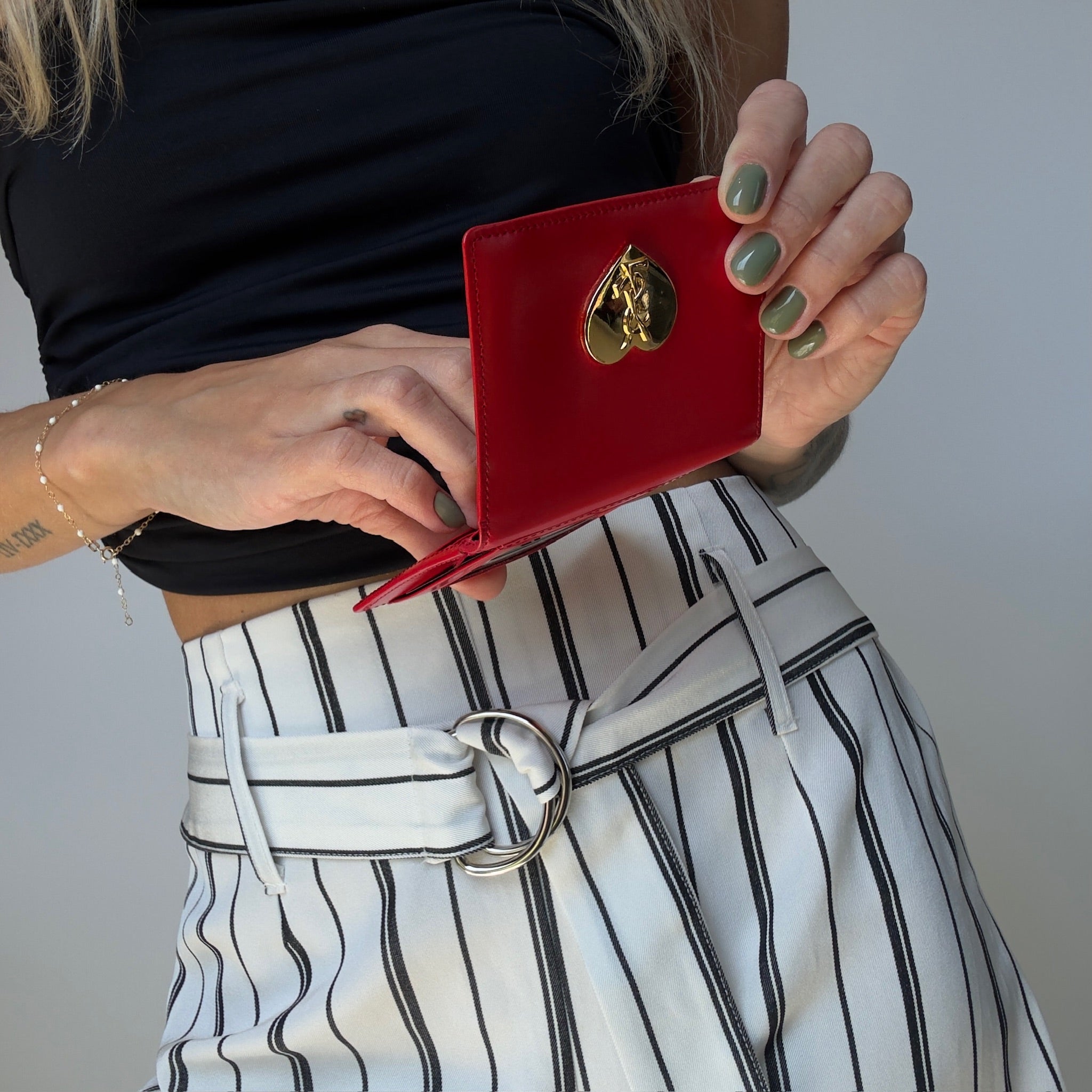 Vintage Yves Saint Laurent Heart Cardholder - Queen May