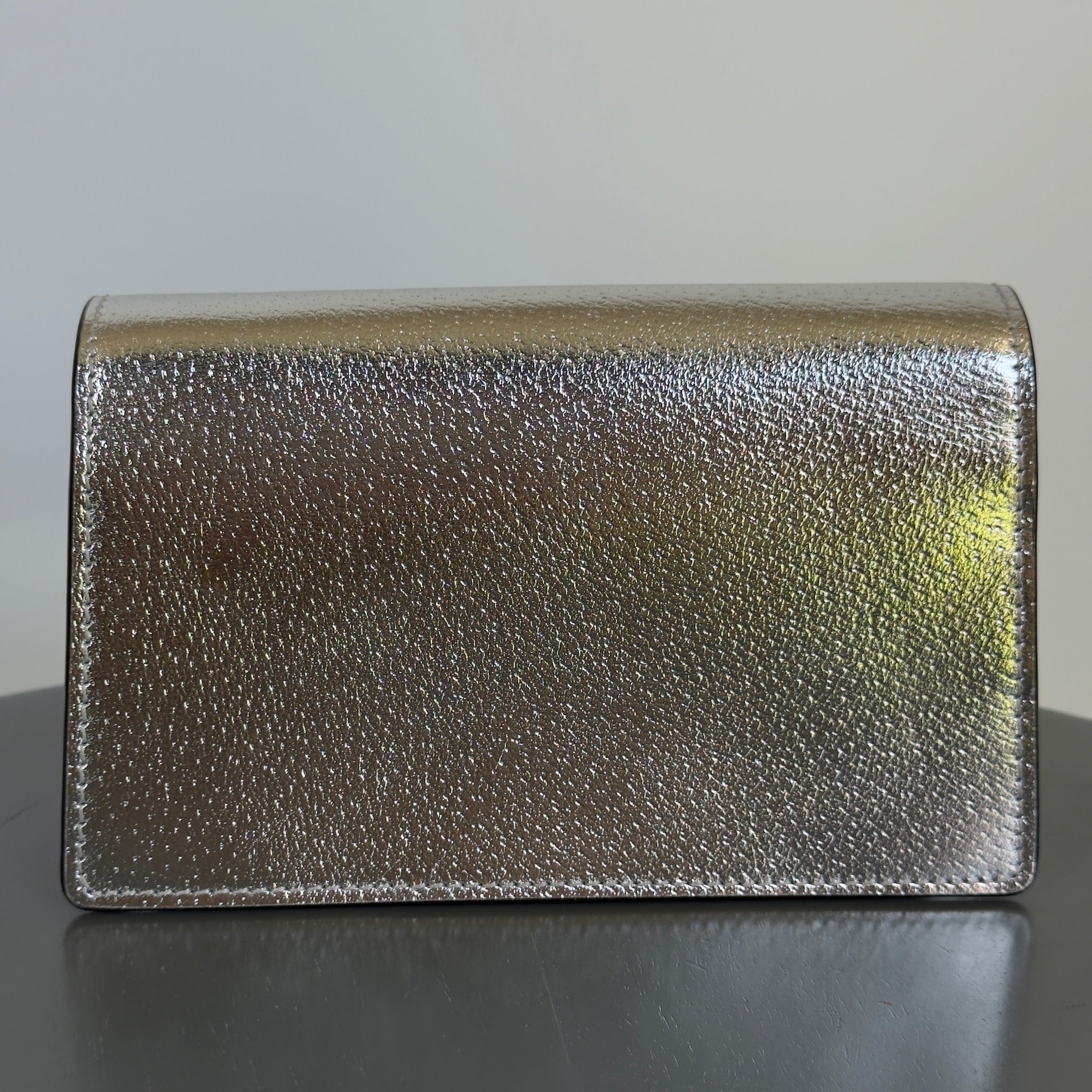 Gucci Super Mini Dionysus Bag In Silver Leather - Queen May