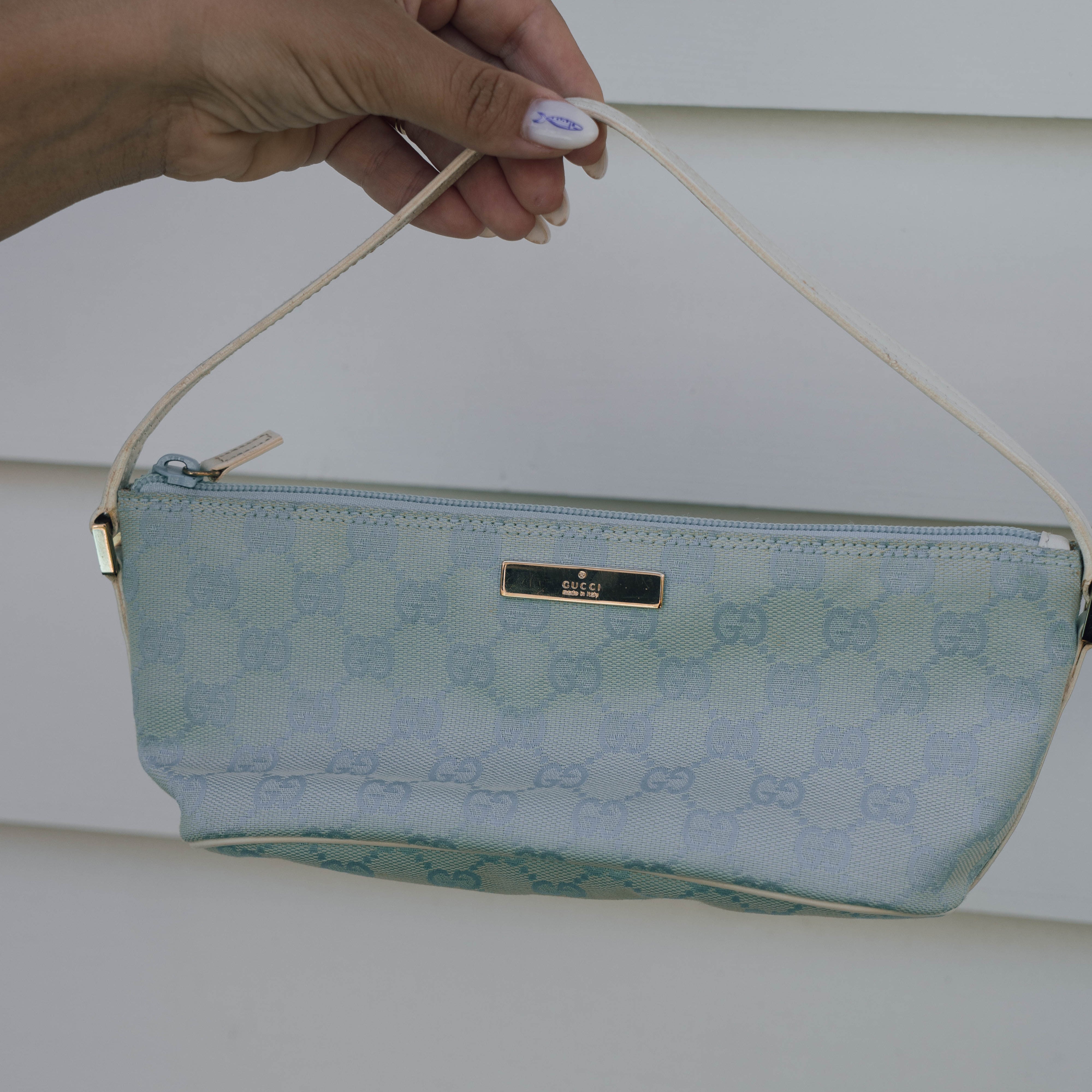 Gucci Boat Pochette Blue - Queen May