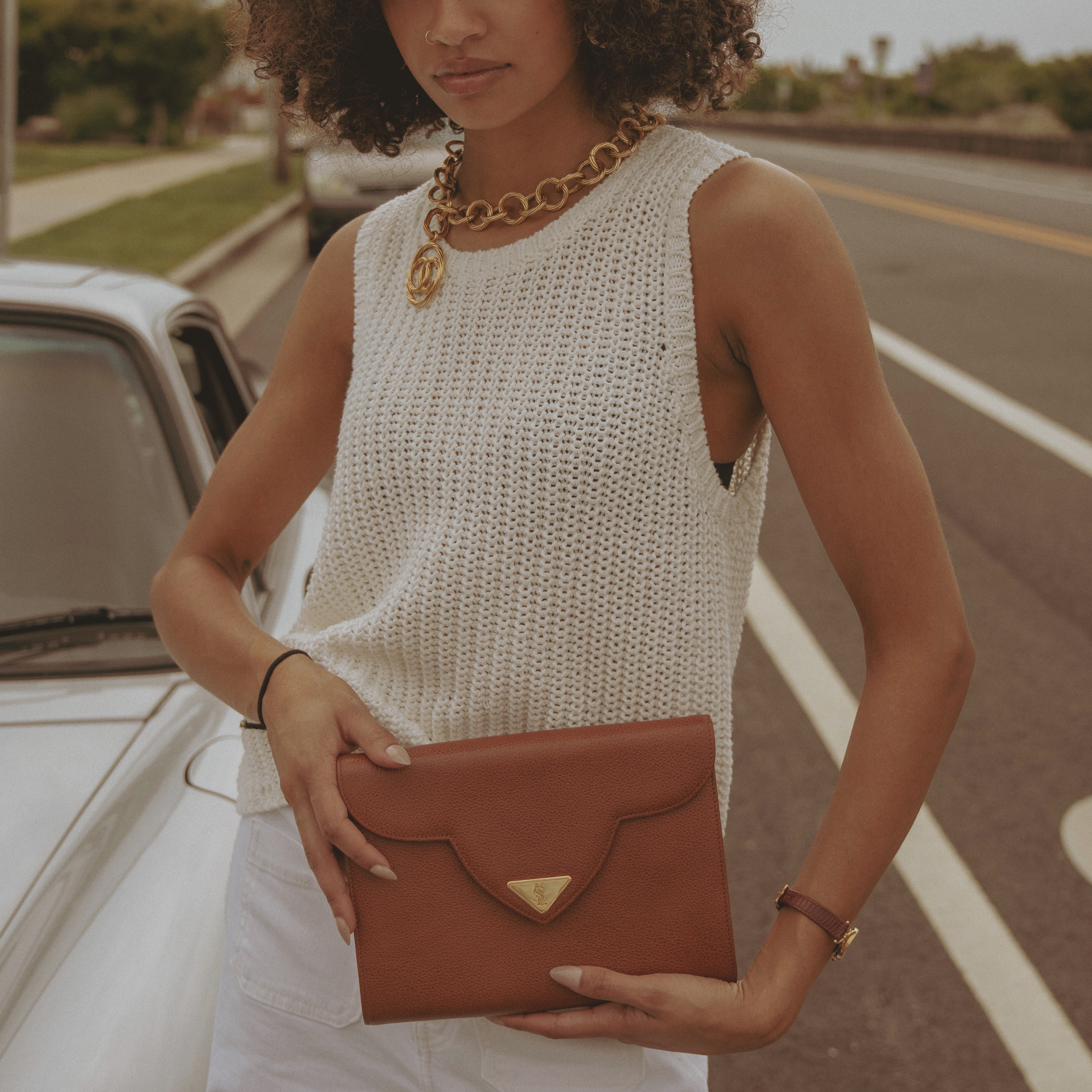 Vintage Yves Saint Laurent Clutch - Queen May