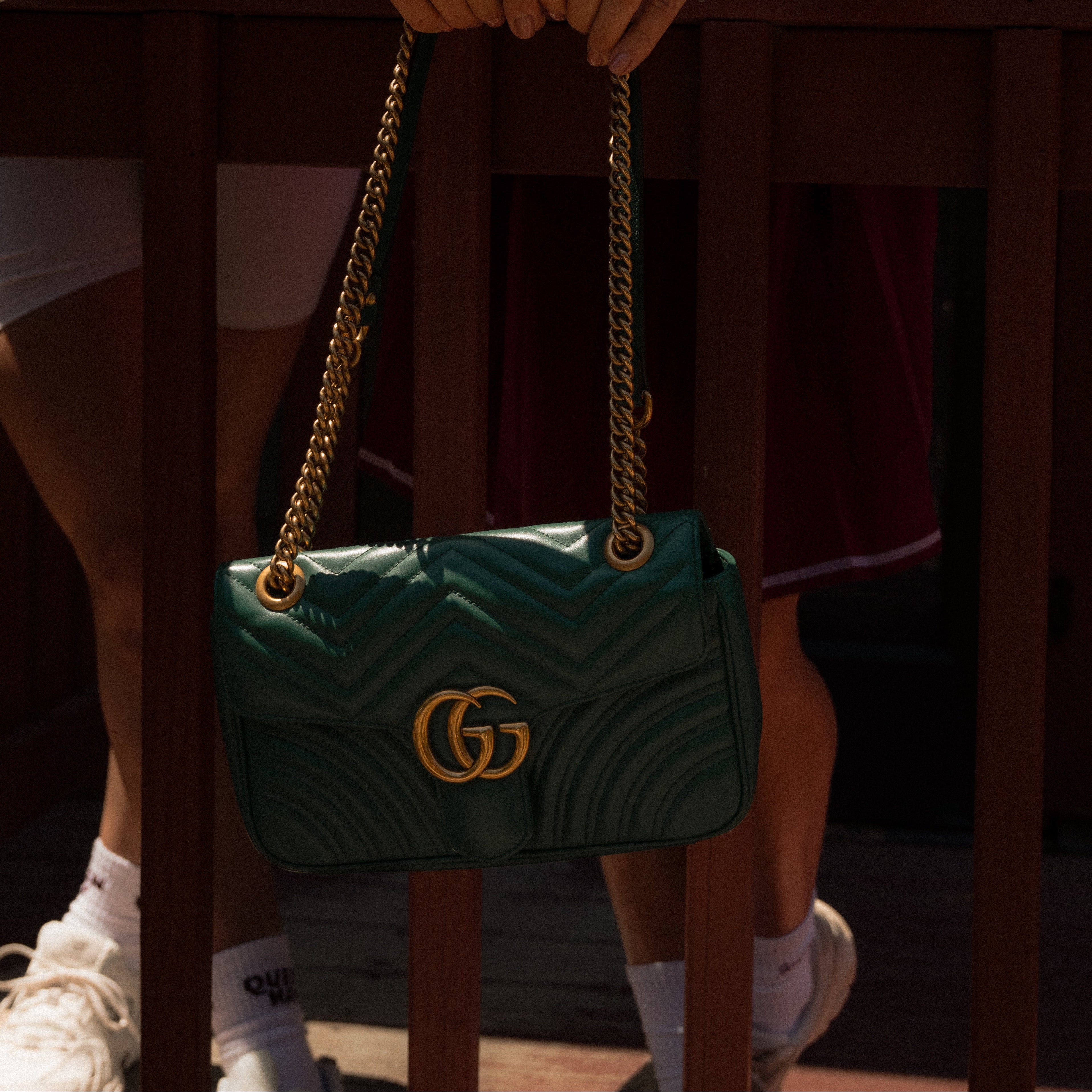 Gucci Double G Marmont Medium Green - Queen May