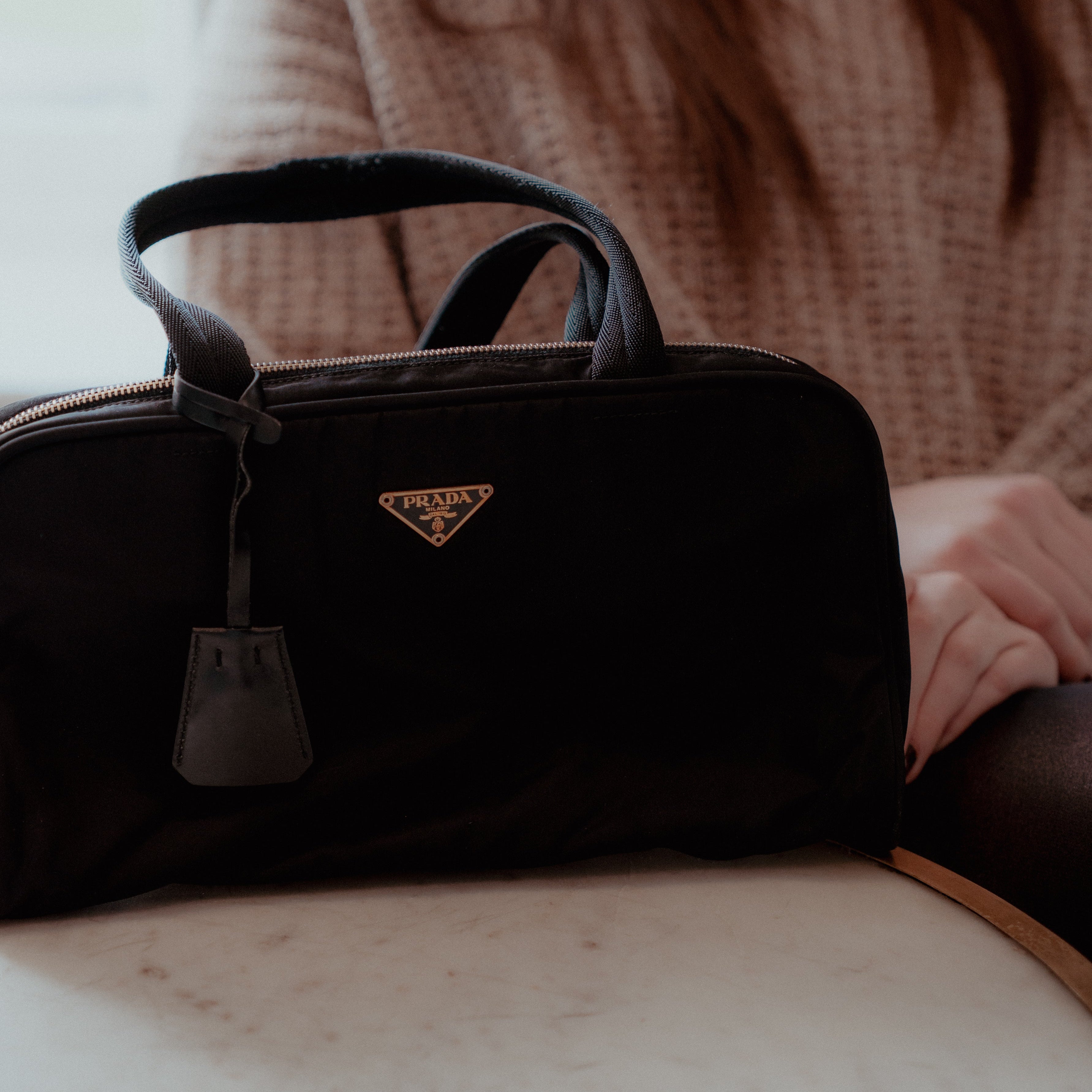 Prada Tessuto Nylon Tote Black - Queen May