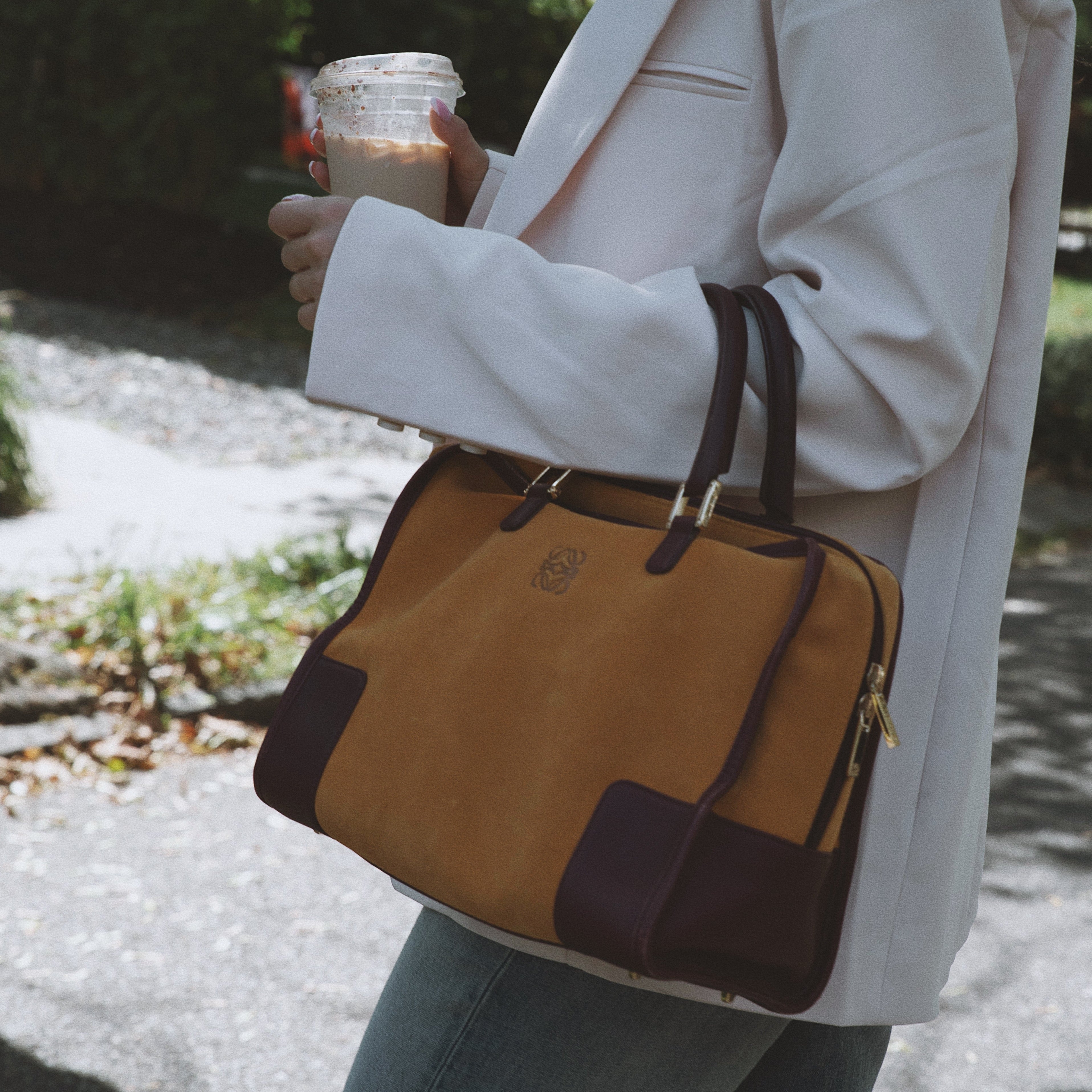 Loewe Suede Anagram Amazona 40 - Queen May