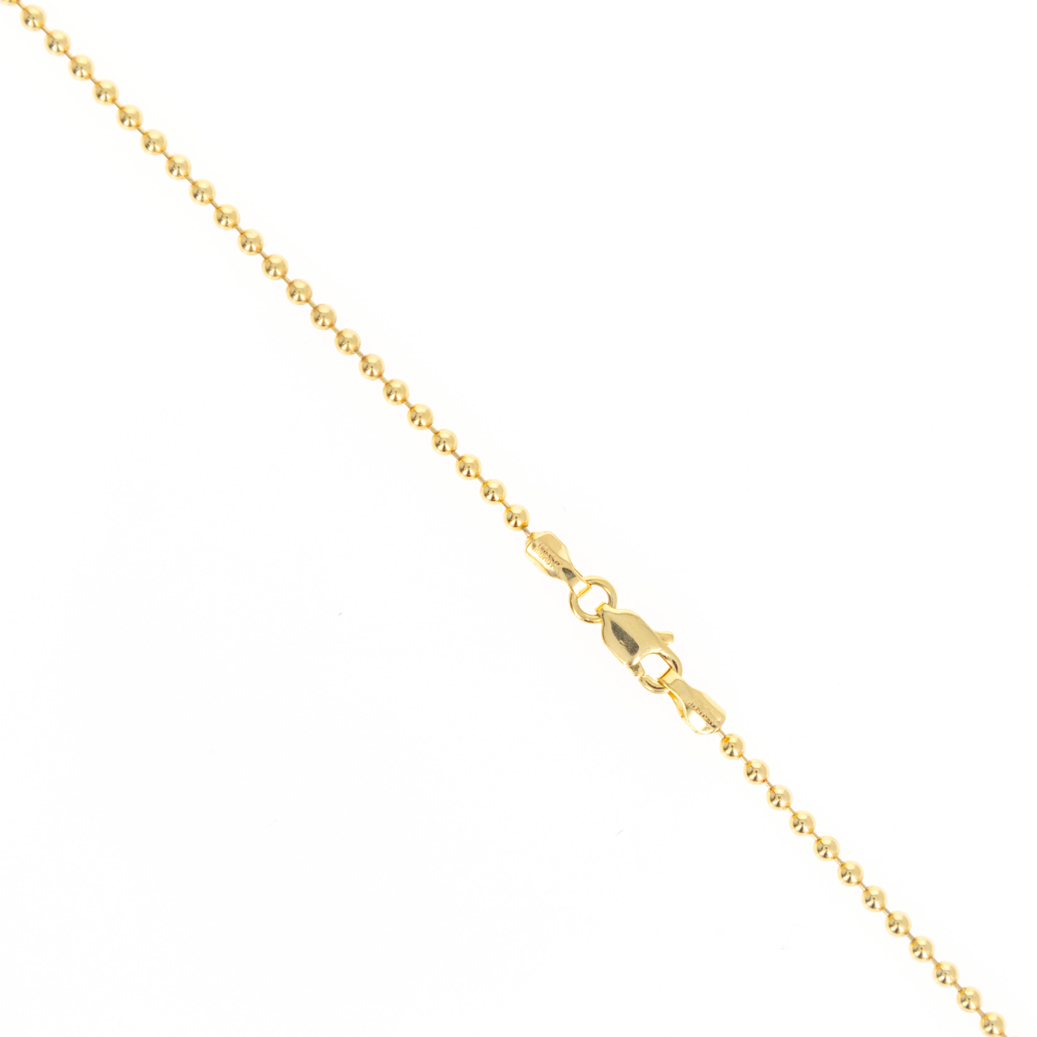 14K Yellow Gold Ruby Pave Heart Pendant Necklace - Queen May