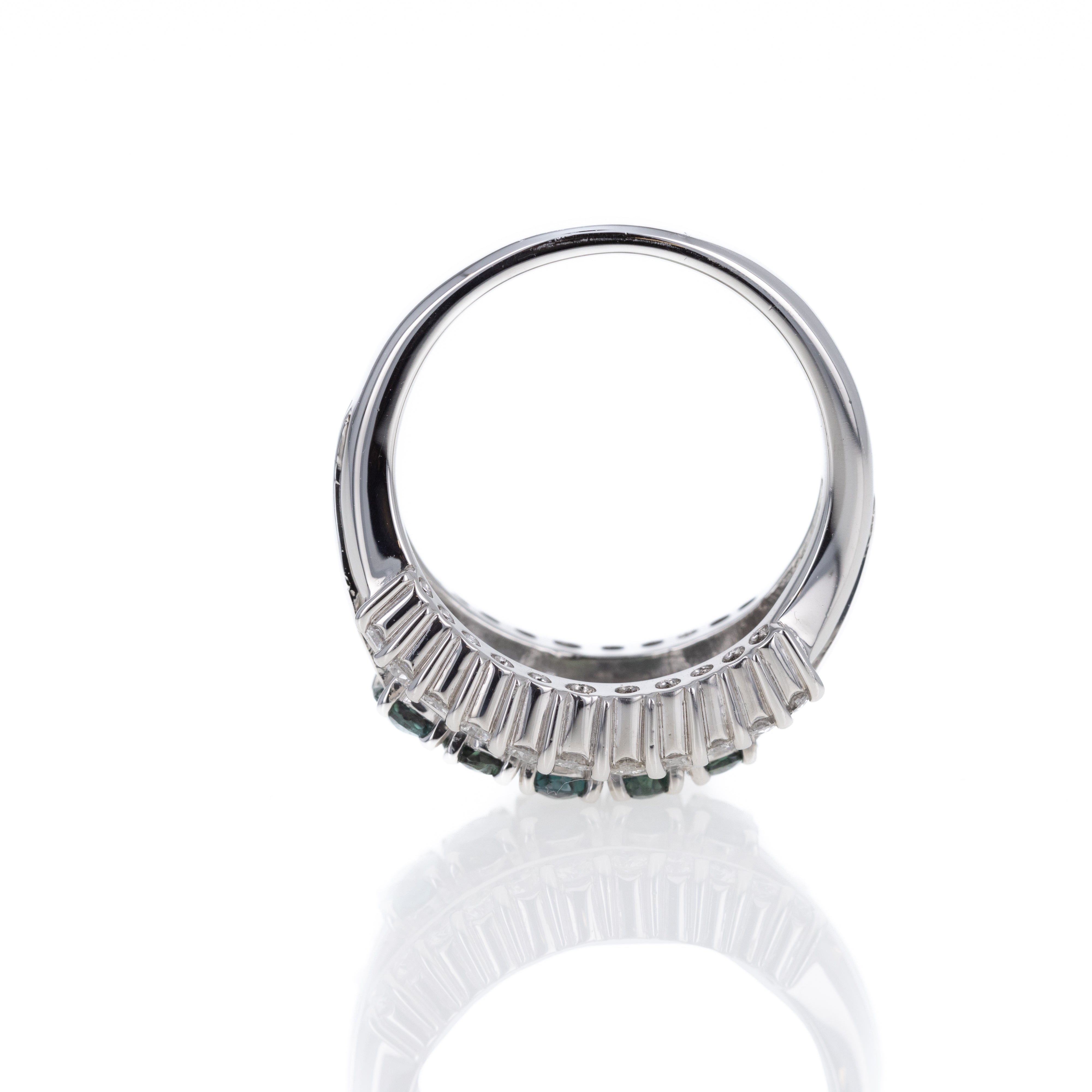 Platinum 1.20 Carat Alexandrite Diamond Ring - Queen May