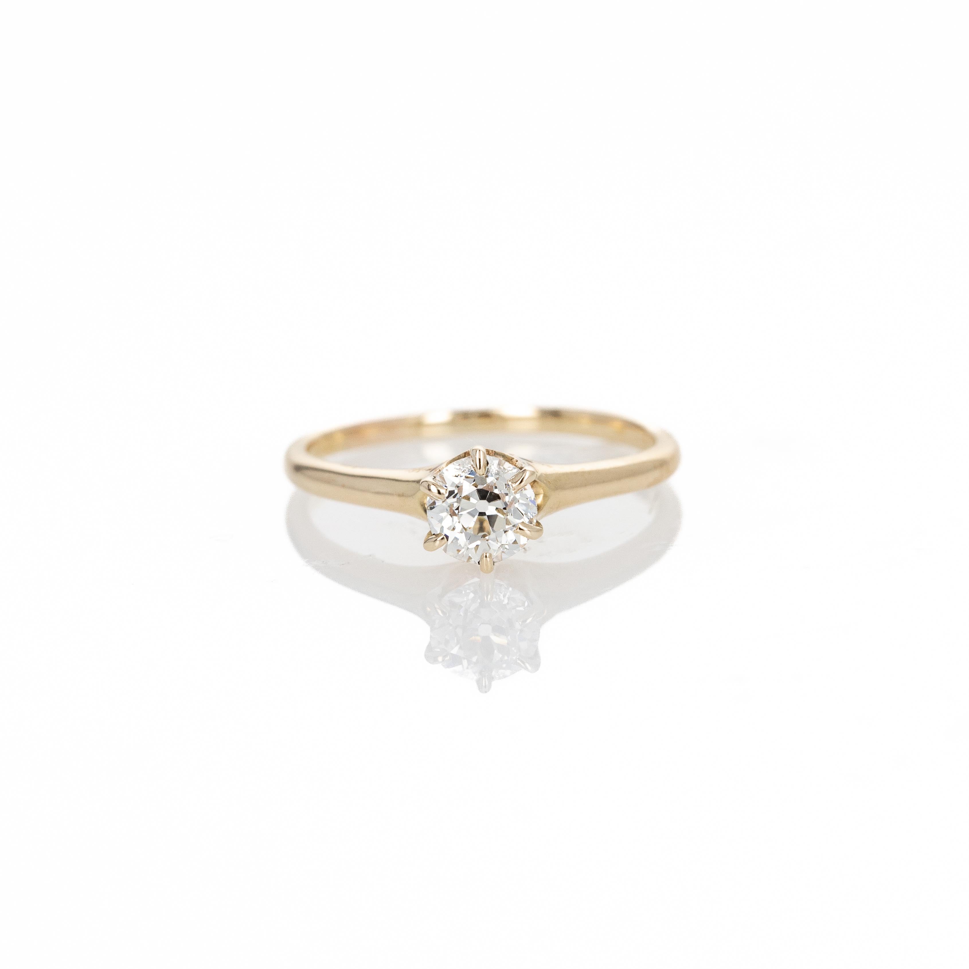 Victorian 0.60 Carat Old European Diamond Solitaire Engagement Ring - Queen May