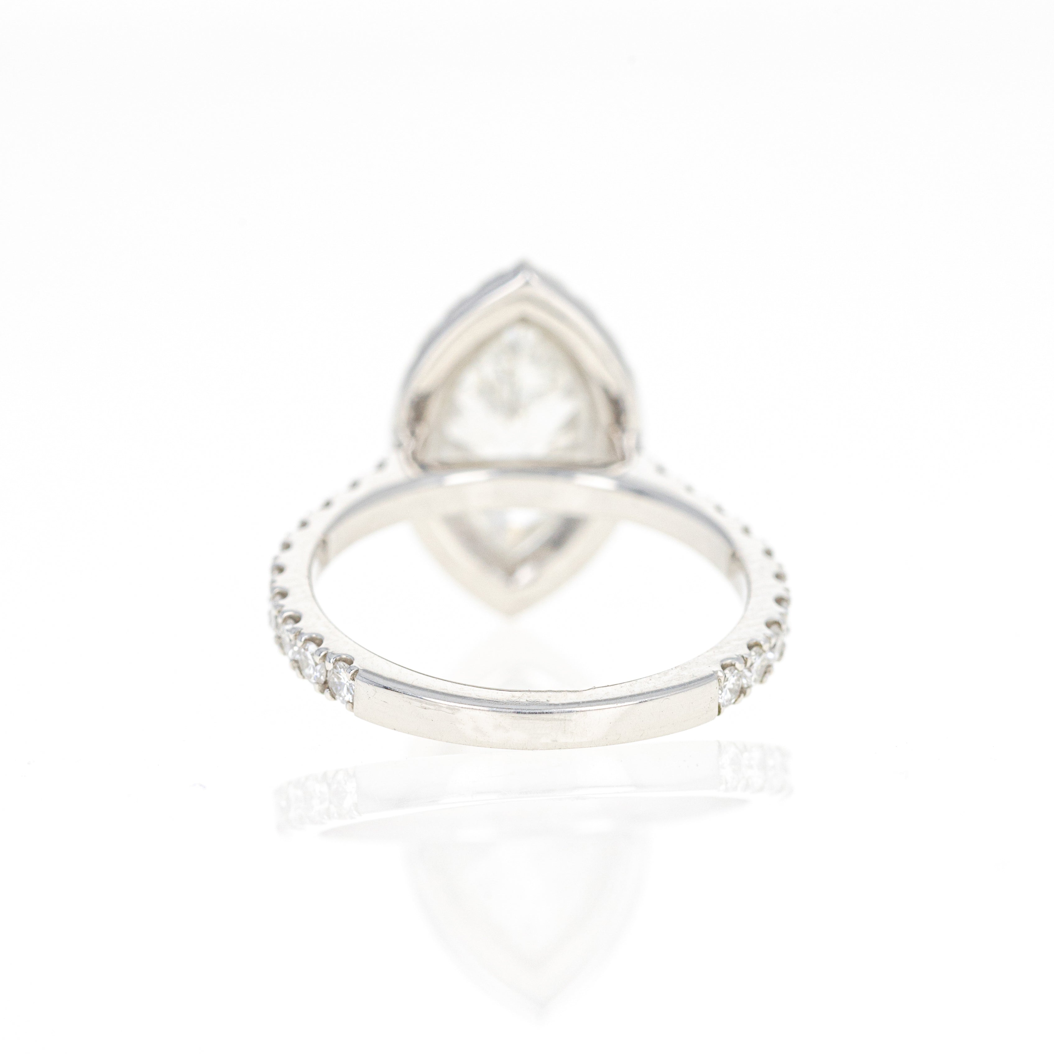 2 Carat Marquise Diamond Halo Engagement Ring GIA Certified - Queen May