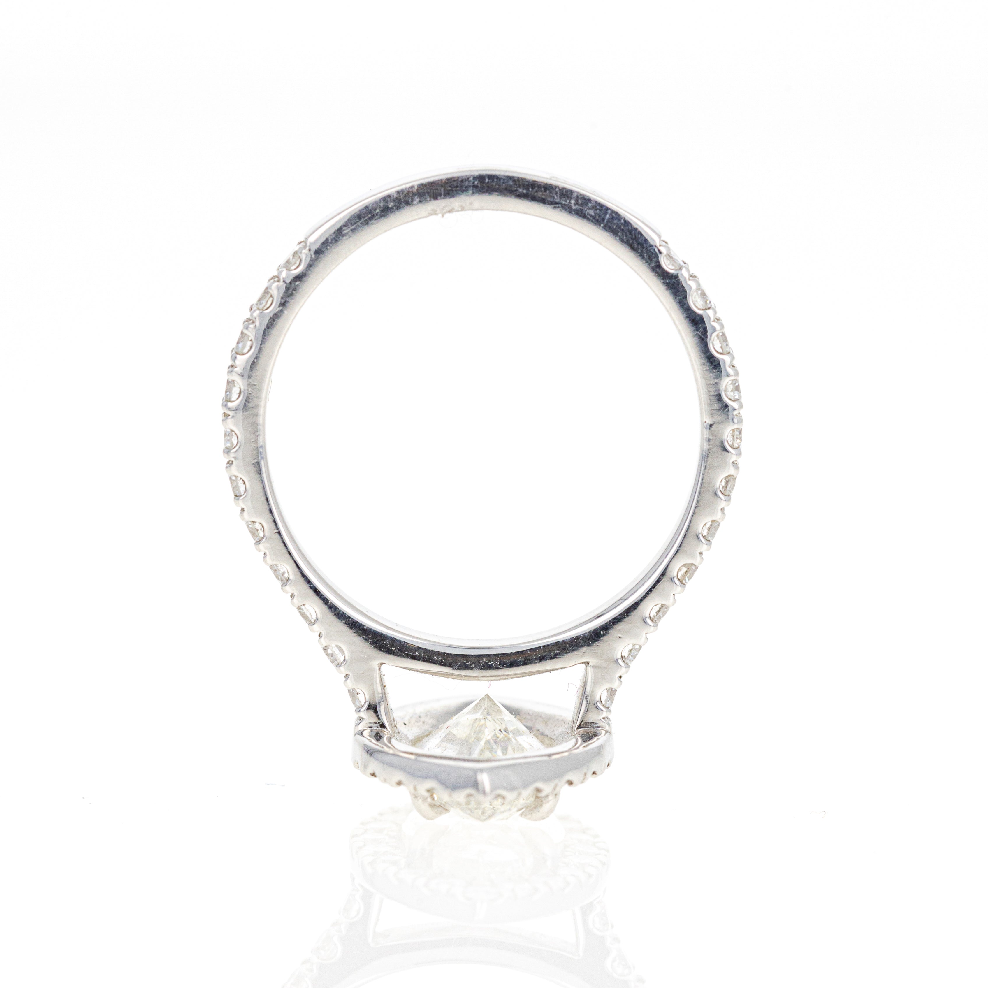2 Carat Marquise Diamond Halo Engagement Ring GIA Certified - Queen May