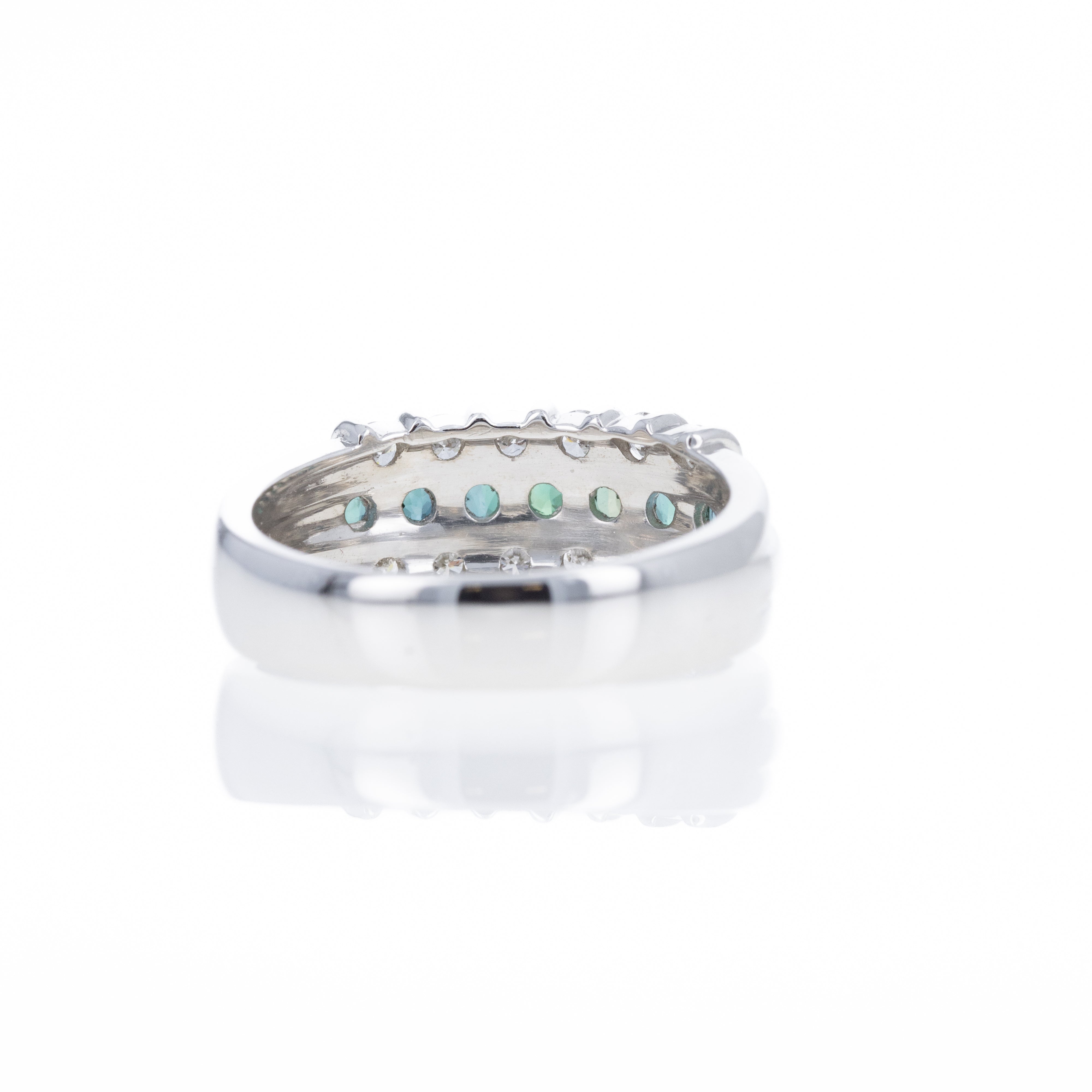 Platinum 0.63 Carat Alexandrite Diamond Ring - Queen May