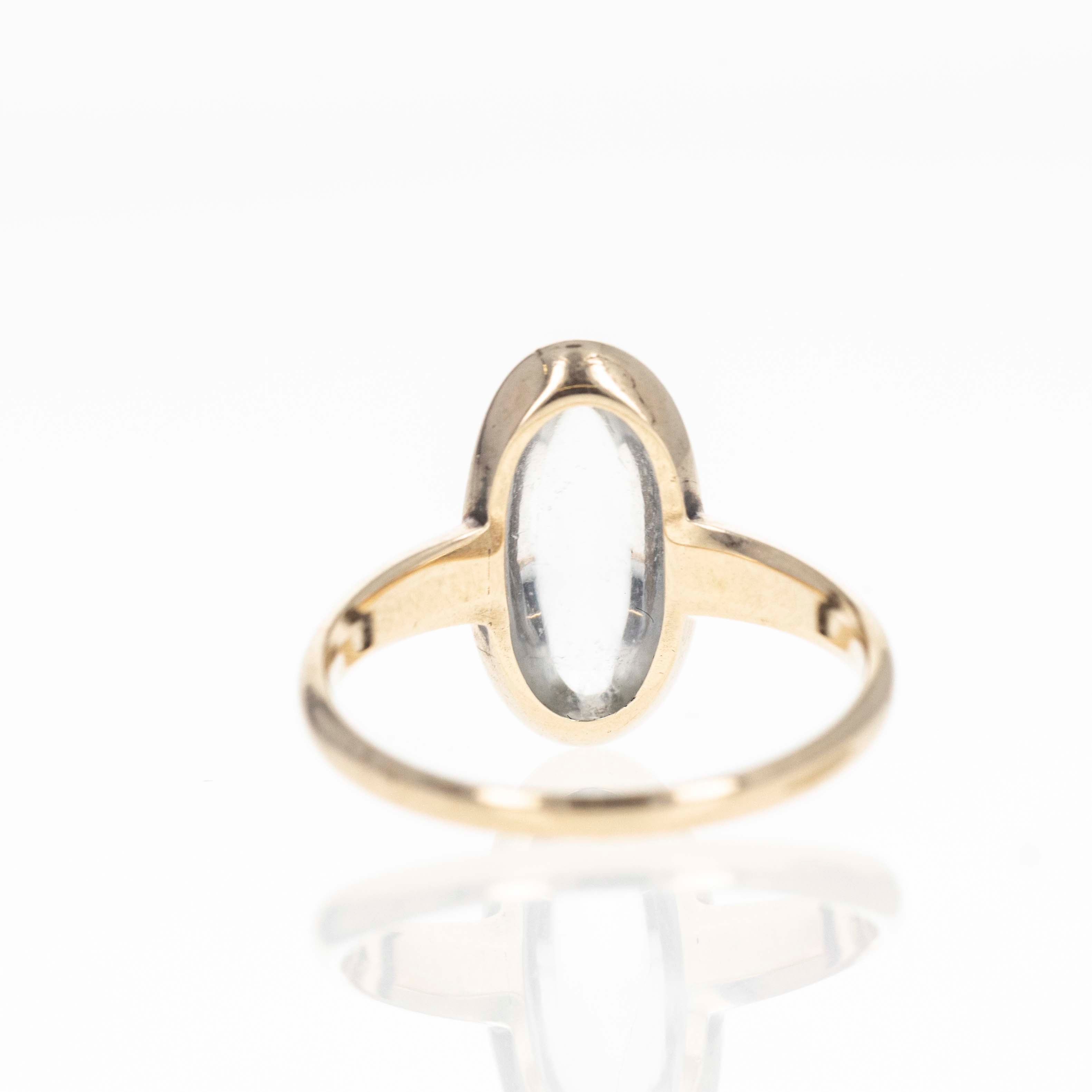 Victorian 2 Carat Moonstone Bezel Ring - Queen May