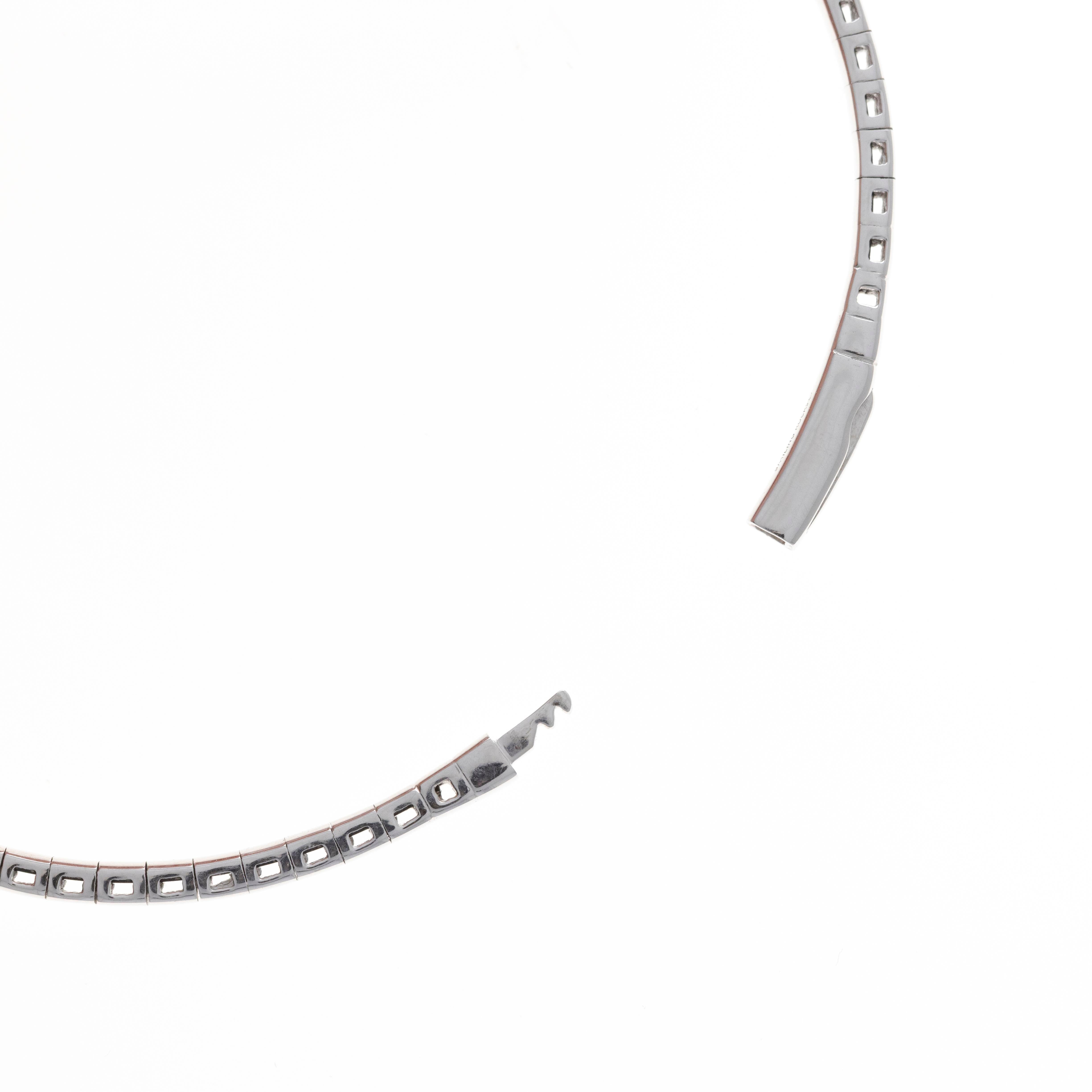 Lab Grown 6.4 Carat Pear Diamond Flexible Bangle - Queen May