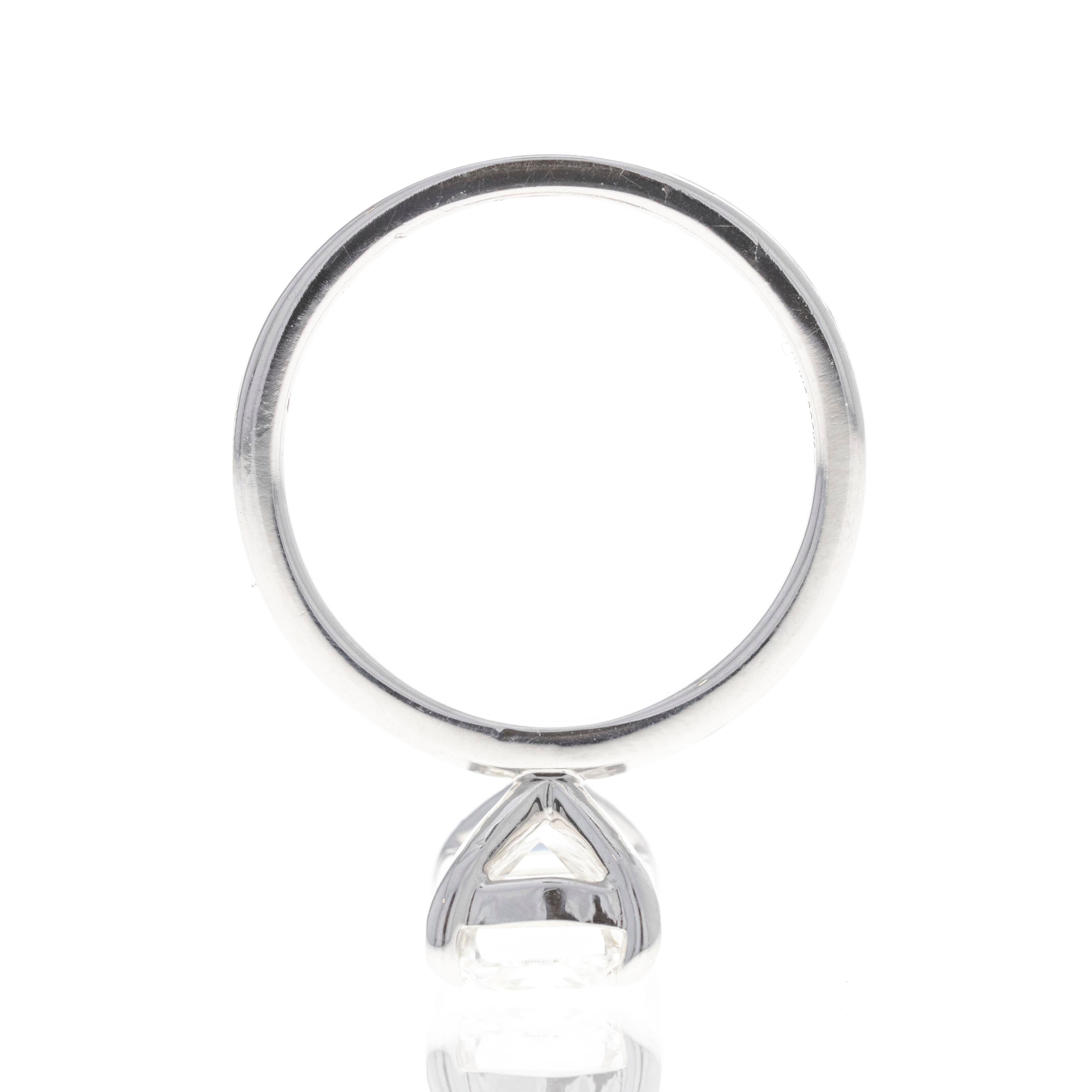 Lab Grown 3 Carat Emerald Diamond Solitaire Engagement Ring - Queen May